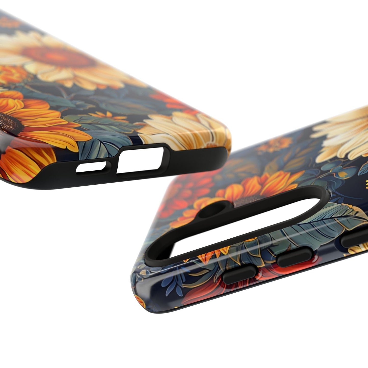 Floral Tough Phone Case | Sunflower Design, iPhone Cover, Protective Case, Gifts for Her, Floral Phone Accessory