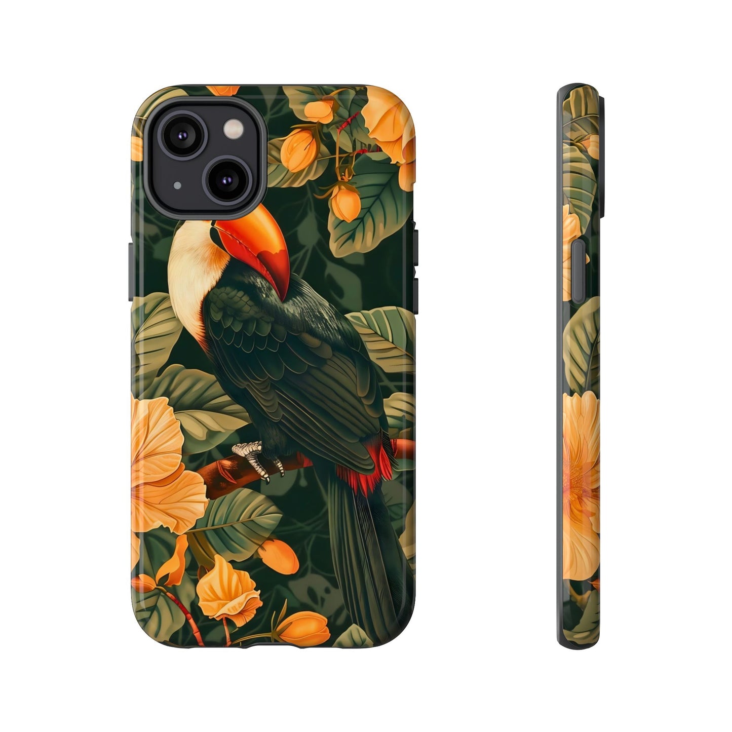 Tropical Toucan Phone Case, Exotic Bird Cover, Nature Lover Gift, Eco-Friendly Design, Customizable Tech Accessory