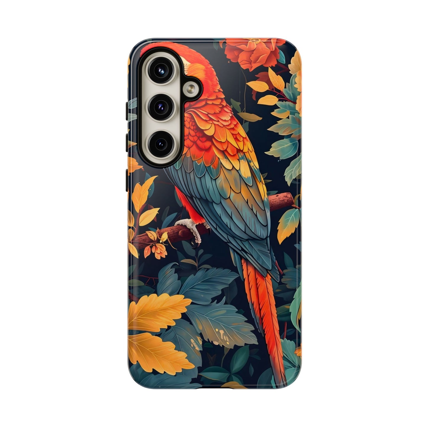 Vibrant Parrot Phone Case - Tough, Stylish, Nature-Inspired, Tropical, Wildlife, Perfect Gift, Summer Vibes