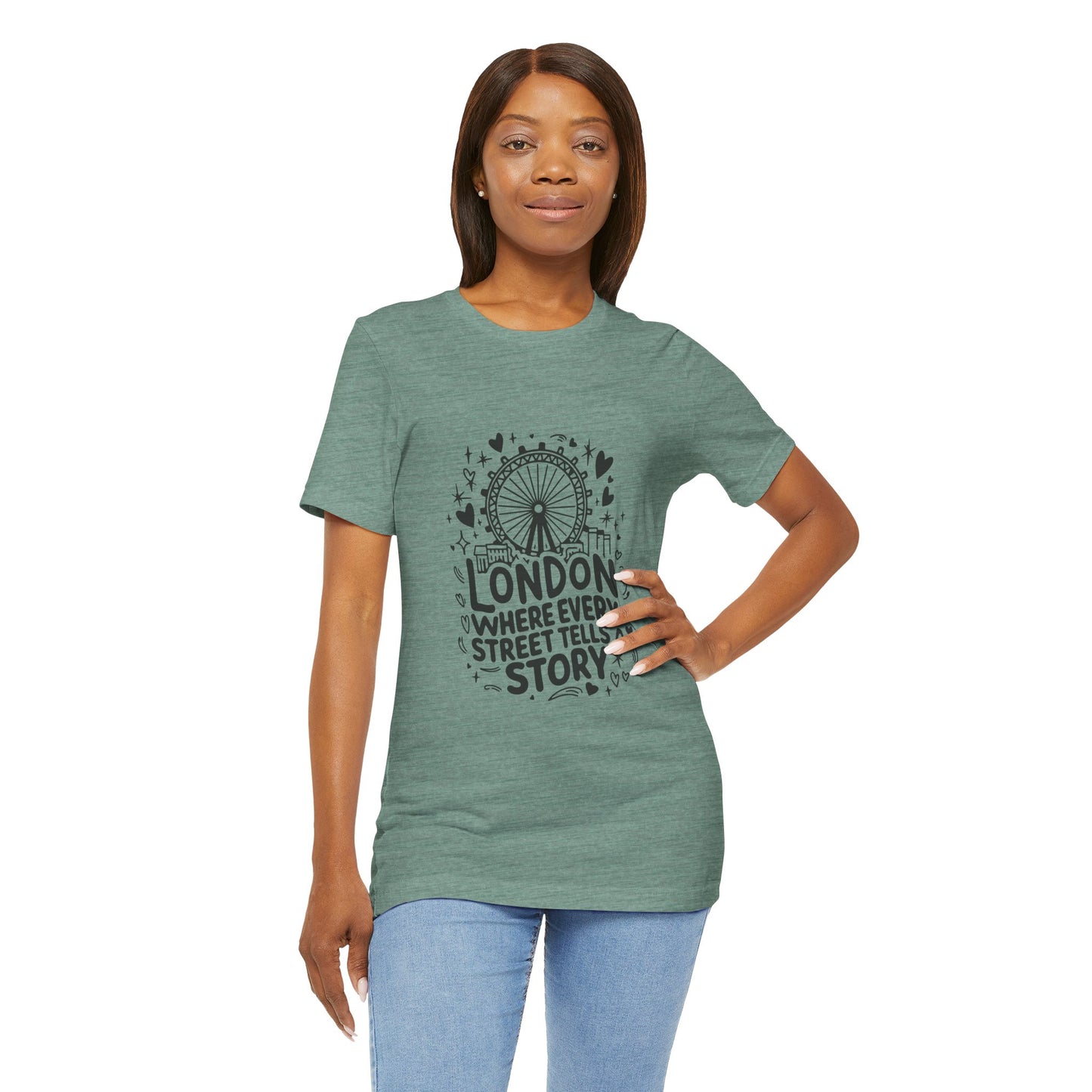 Unisex Jersey Short Sleeve Tee - London's Story Telling Street