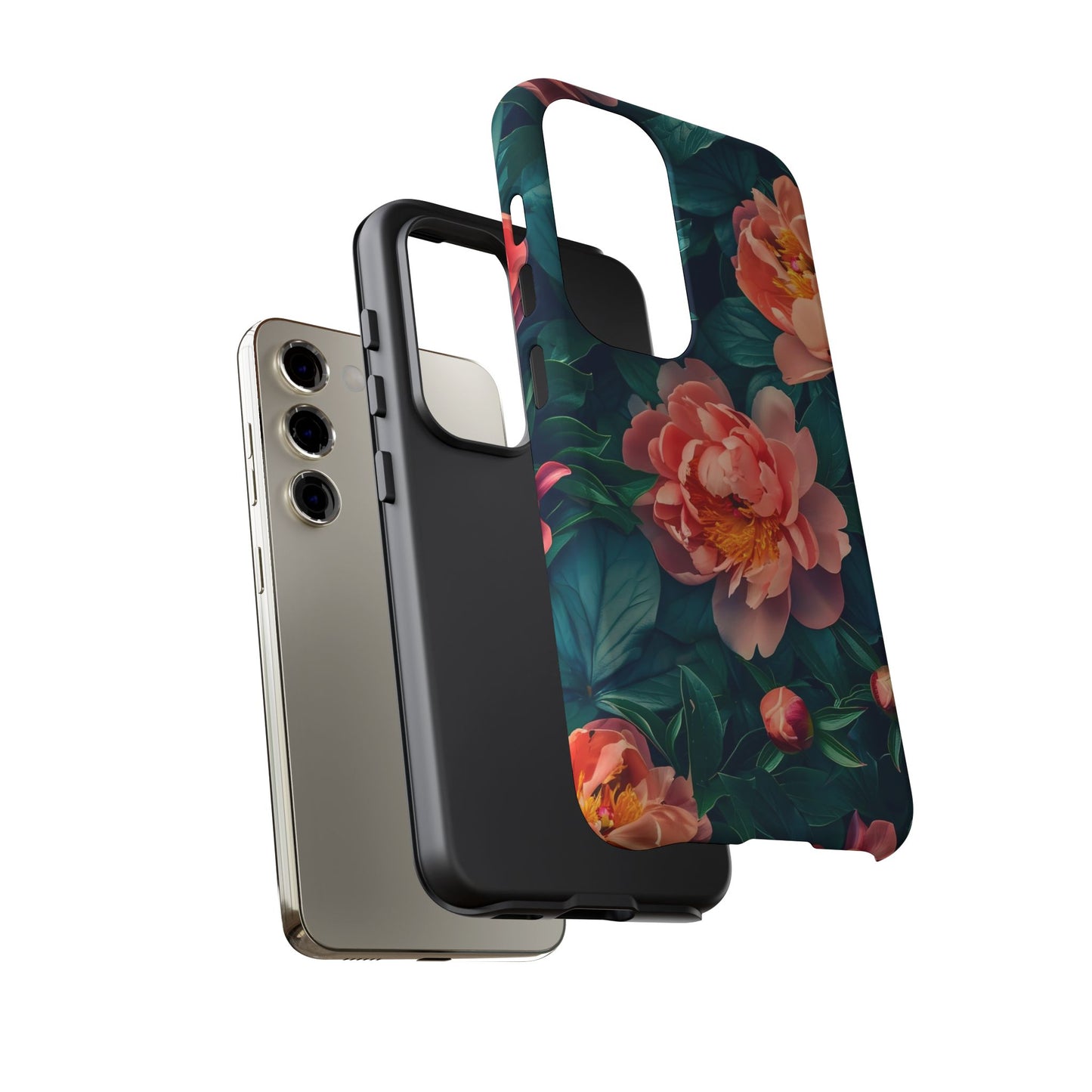 Floral Phone Case - Tough Cases, Flower Design, Botanical Art, Phone Accessory, Gift for Her, Nature Lovers