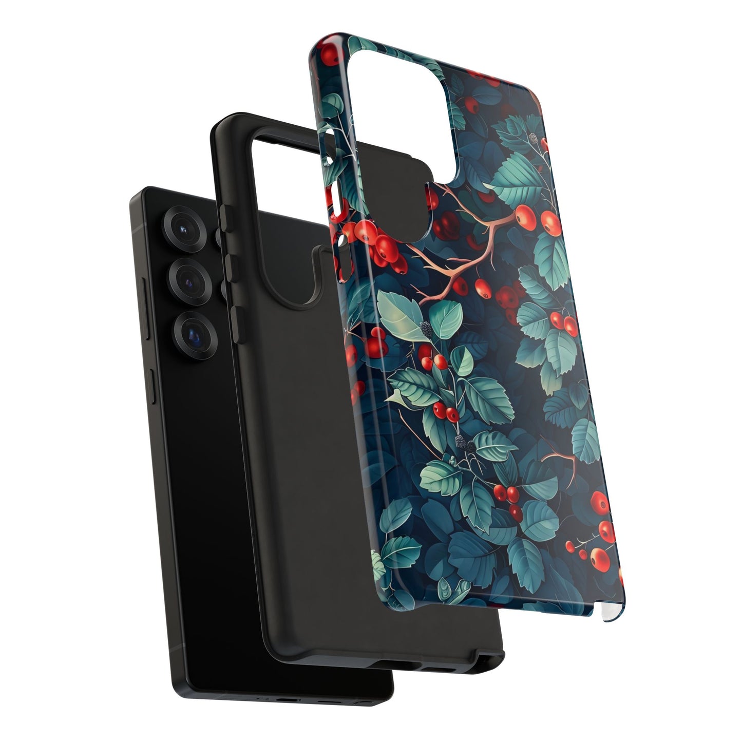 Berry Blossom Phone Case - Nature Lover's Gift, Floral Design, Cute Accessory for Spring, Unique Tech Cover, Perfect for Holidays