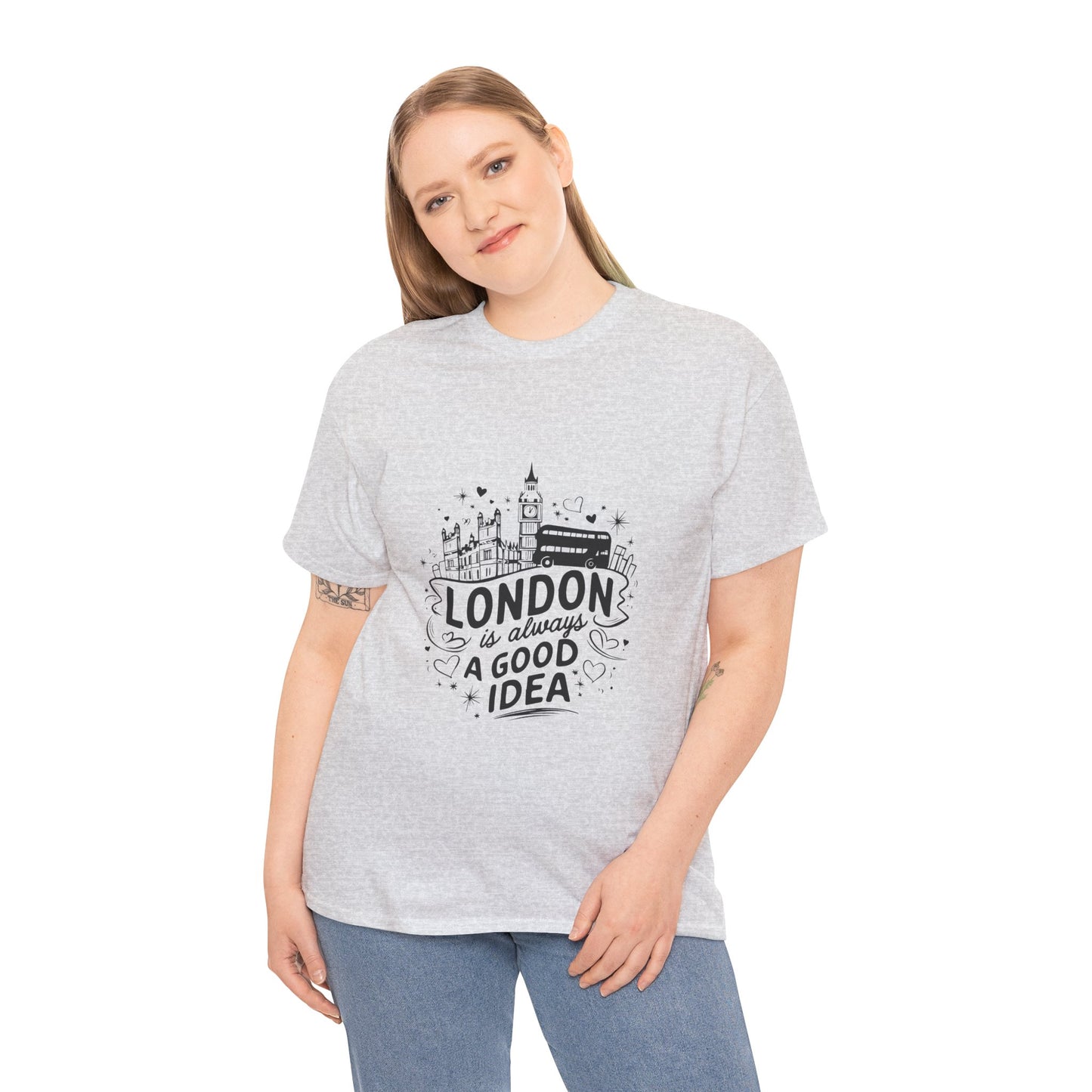 Unisex Heavy Cotton Tee - London is always a good idea