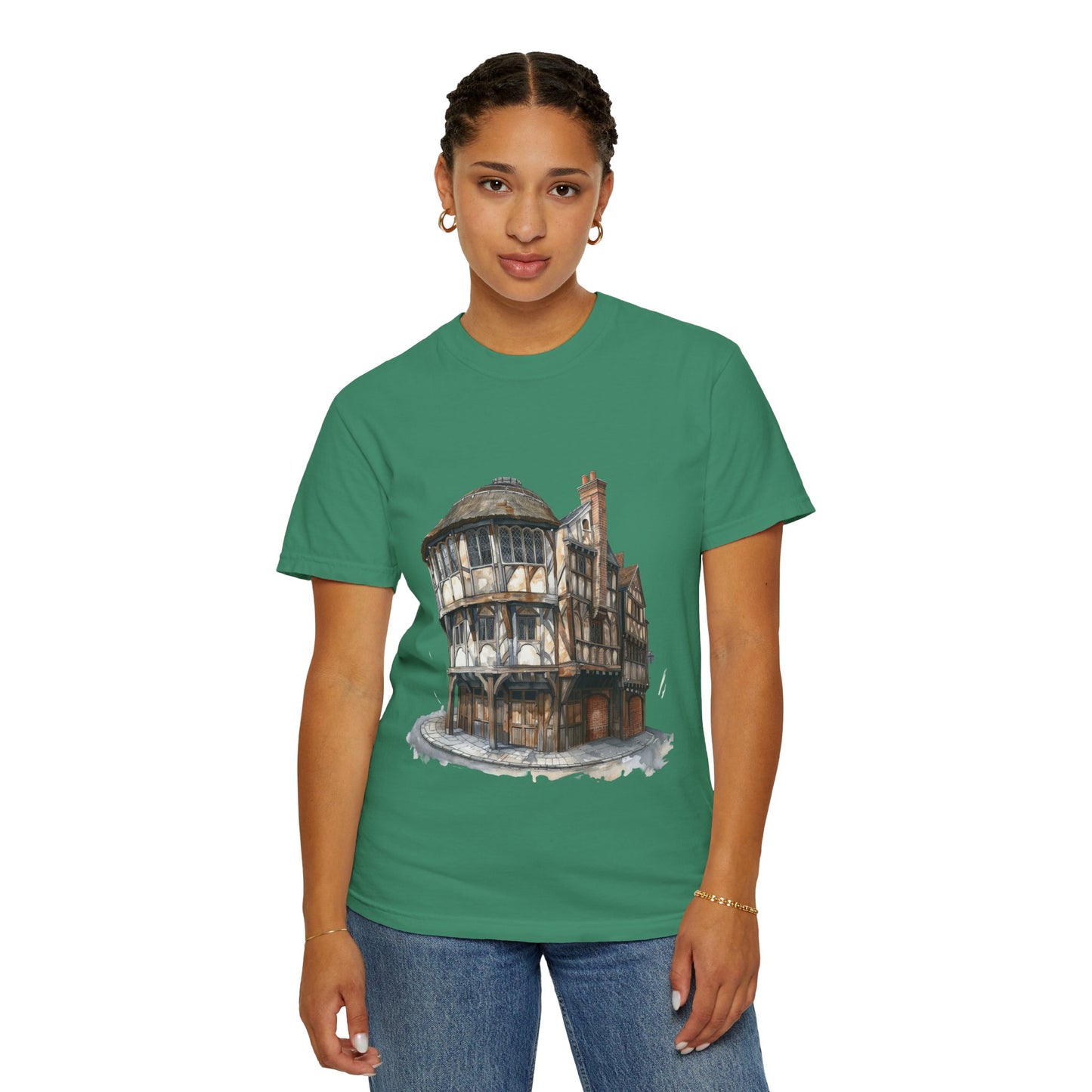 Unisex Garment-Dyed T-shirt - Cheers to Tradition - The Classic British Pub