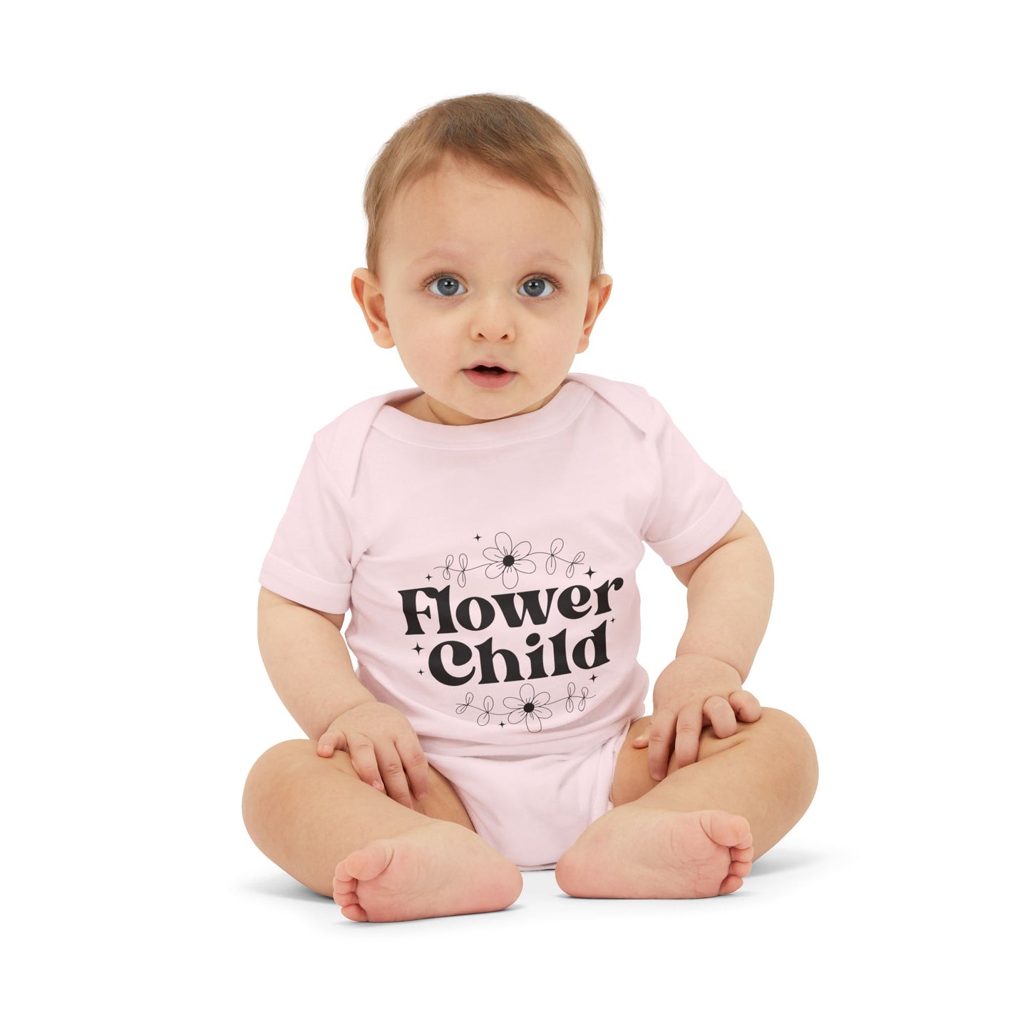 Flower Child Infant Jersey One Piece - Cute Baby Bodysuit for Newborns
