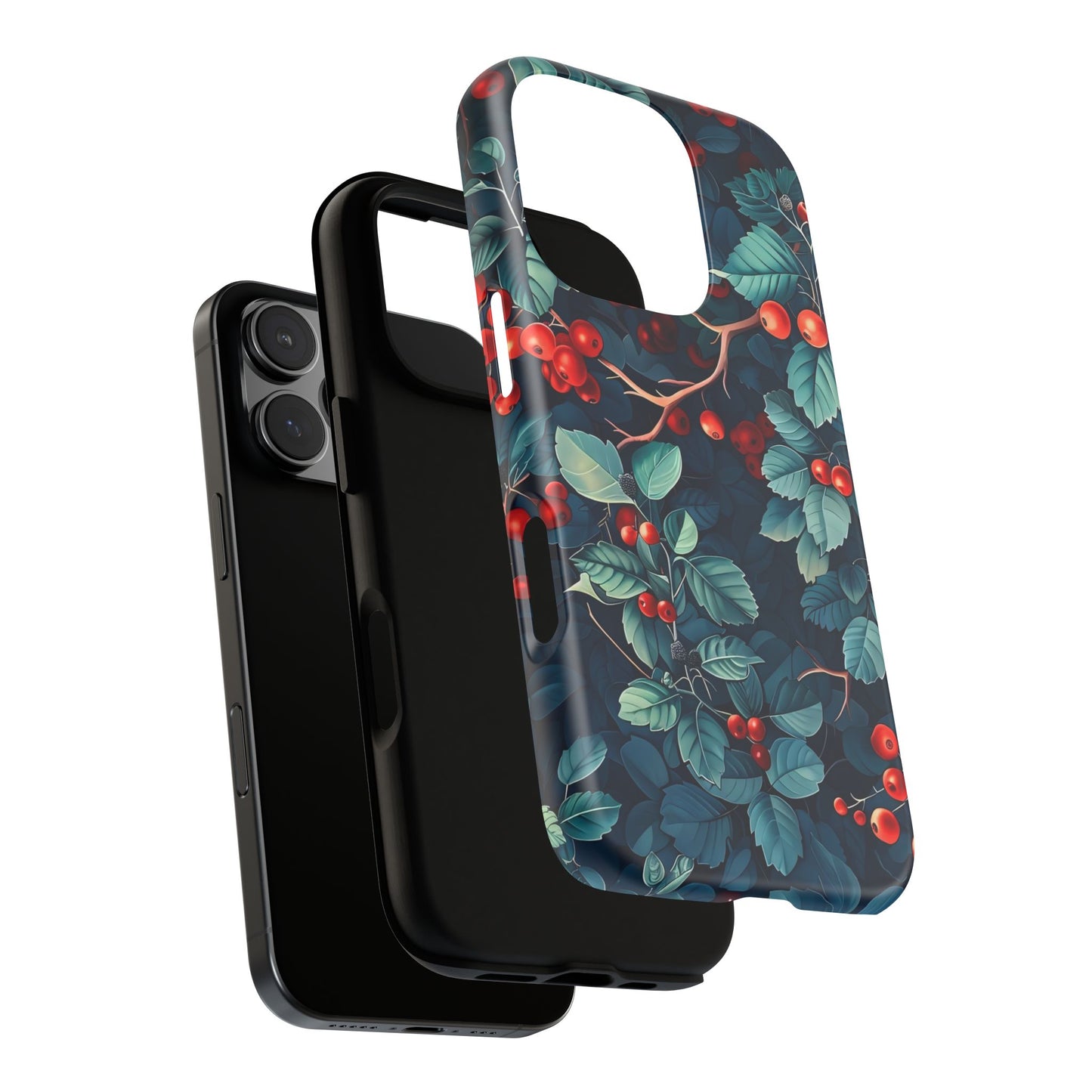 Berry Blossom Phone Case - Nature Lover's Gift, Floral Design, Cute Accessory for Spring, Unique Tech Cover, Perfect for Holidays