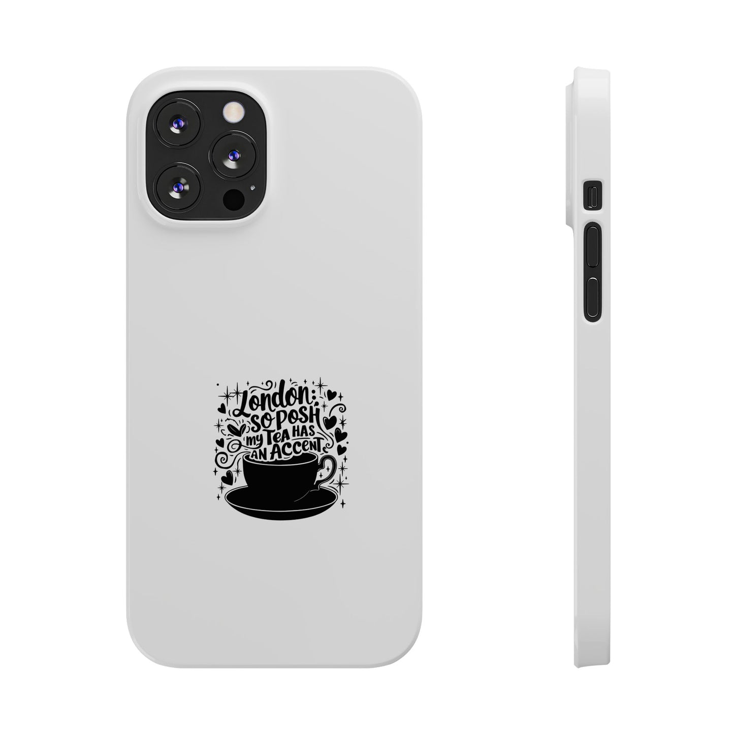 Coffee Lover Slim Phone Cases, Custom Smartphone Cover, Gifts for Coffee Enthusiasts, Unique Accessories, Birthday Gift Idea