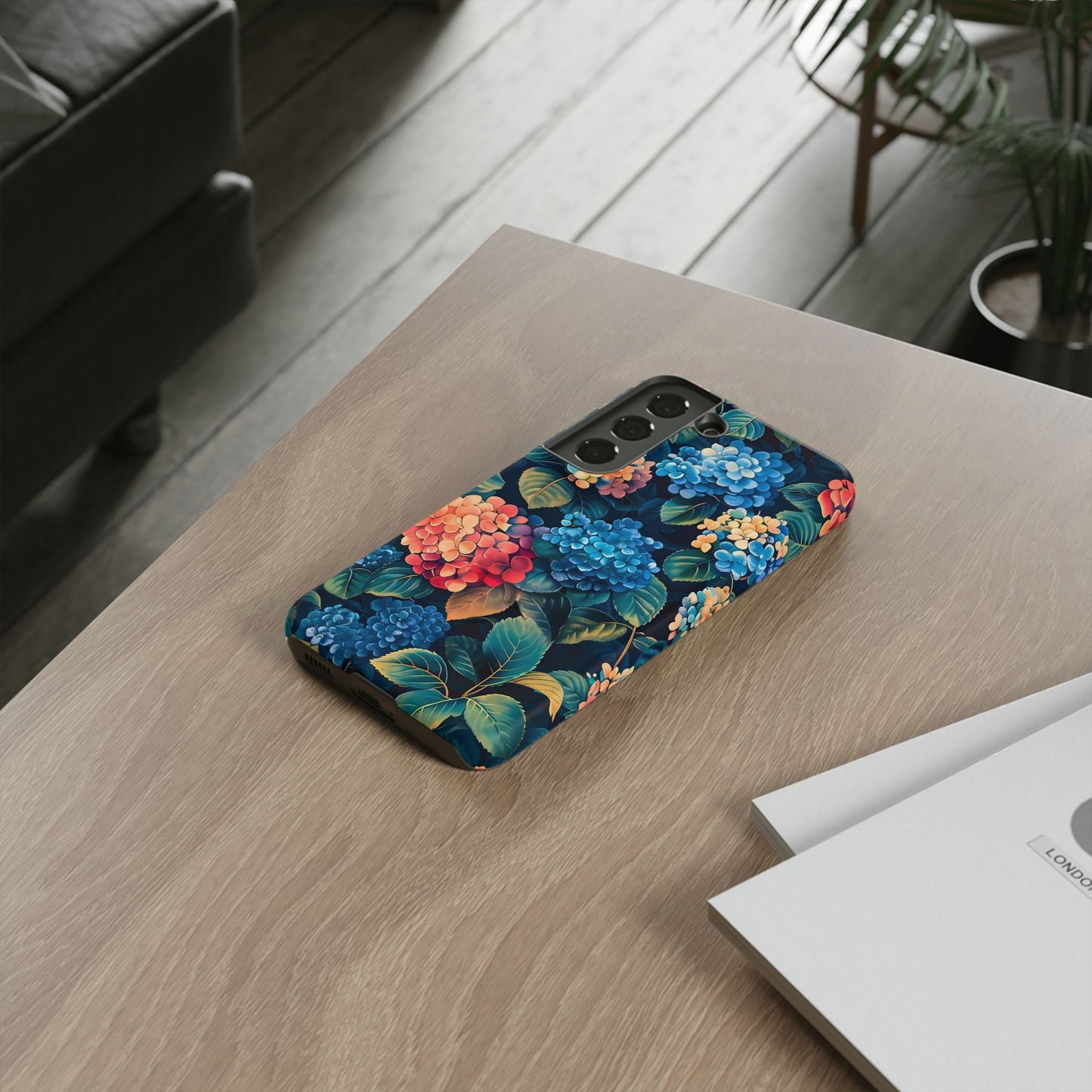 Floral Tough Phone Case, Durable Smartphone Cover, Flower Design, Gift for Her, Stylish Protection