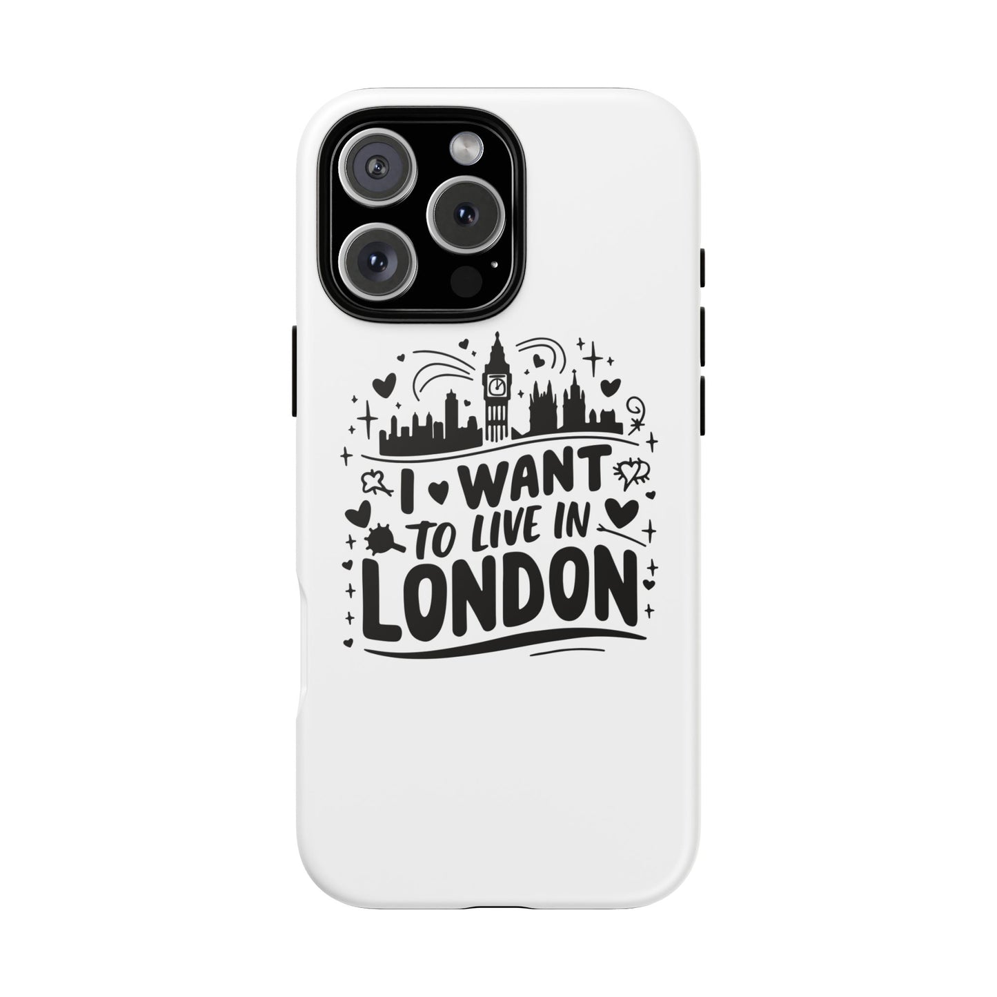 London City iPhone Case, Tough Phone Cover, Travel Gift, London Souvenir, Adventure Accessory, Wanderlust Decor