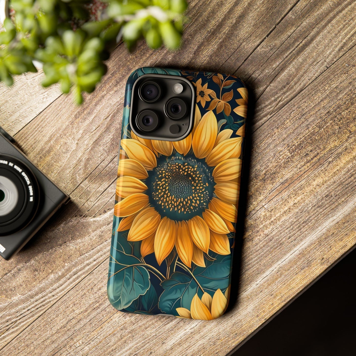 Sunflower Phone Case - Bright Floral Design, Stylish Tough Cover for Sunflower Lovers, Gift for Plant Enthusiasts, Mom Gift, Nature Lovers