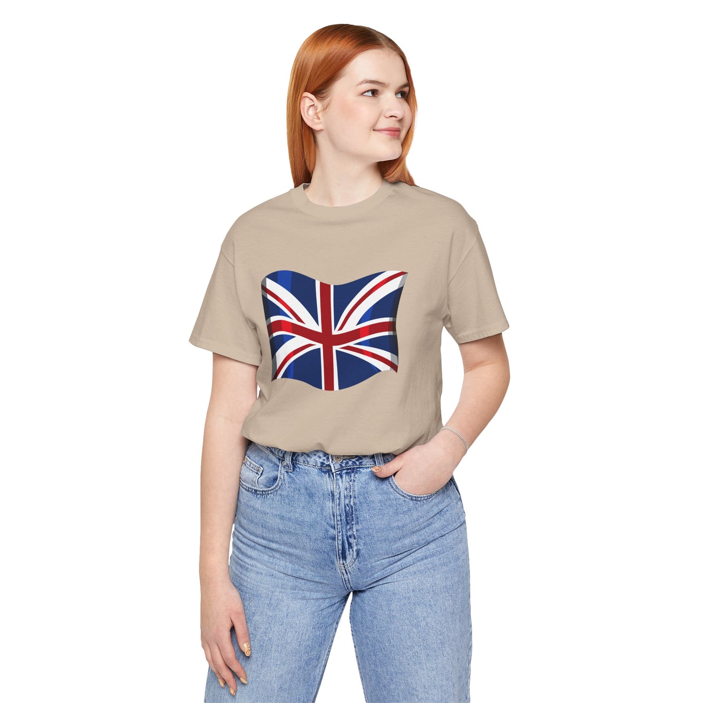 Unisex Jersey Short Sleeve Tee - Classic UK Flag Design - Union Jack Symbol