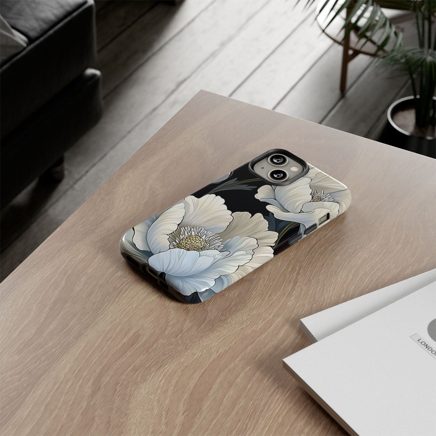 Floral Phone Case, Tough Cases for Women, Stylish Phone Cover, Floral Design Phone Protector, Nature Inspired Tech Accessories