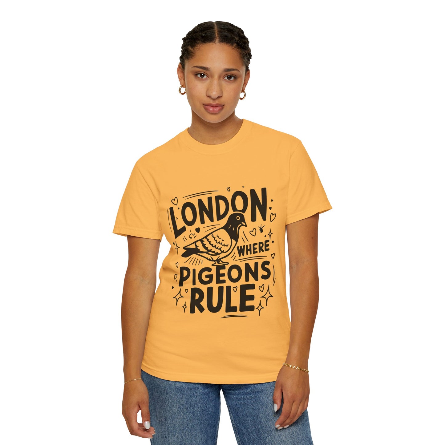 Unisex Garment-Dyed T-shirt - London Where Piegeons Rule