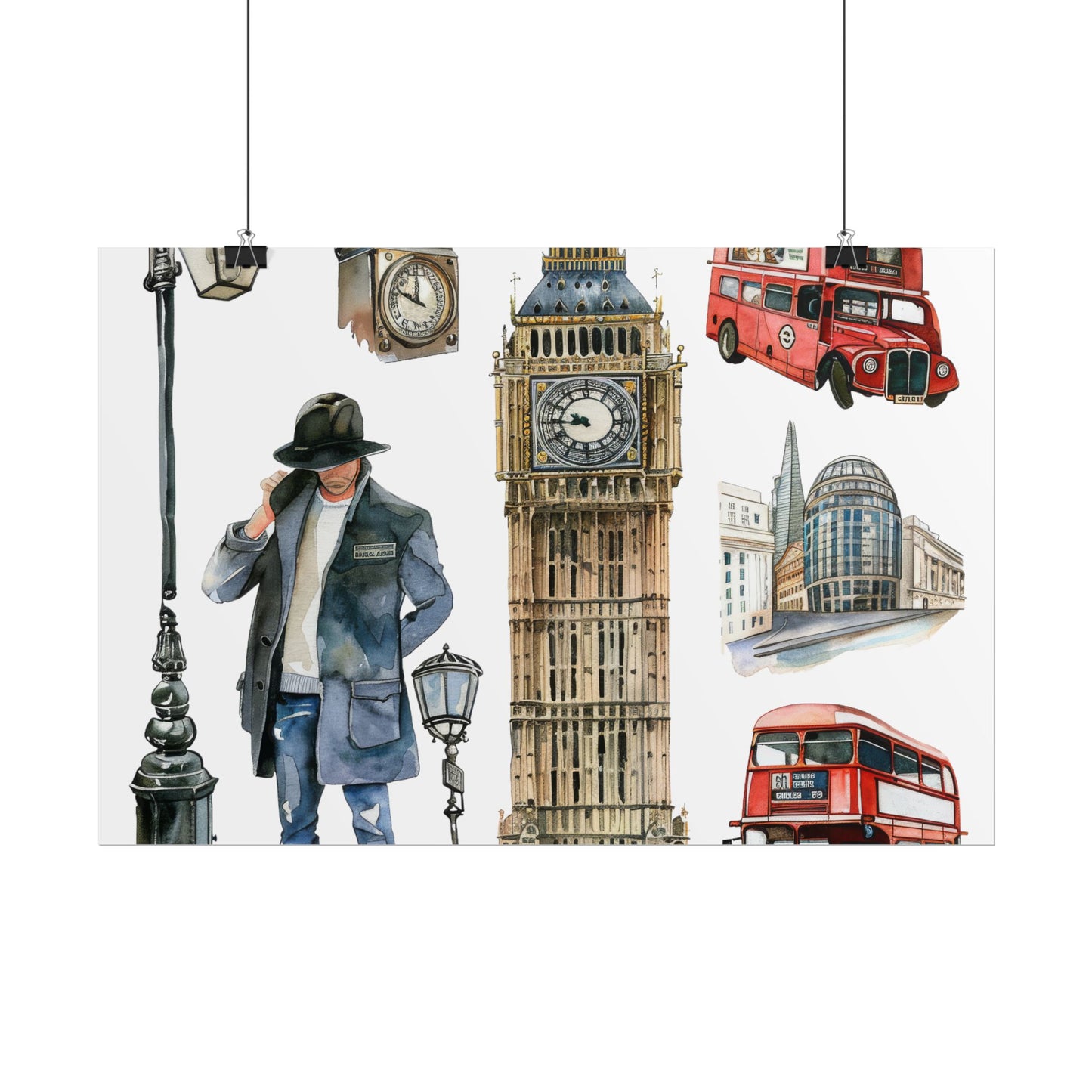 London themed Rolled Posters