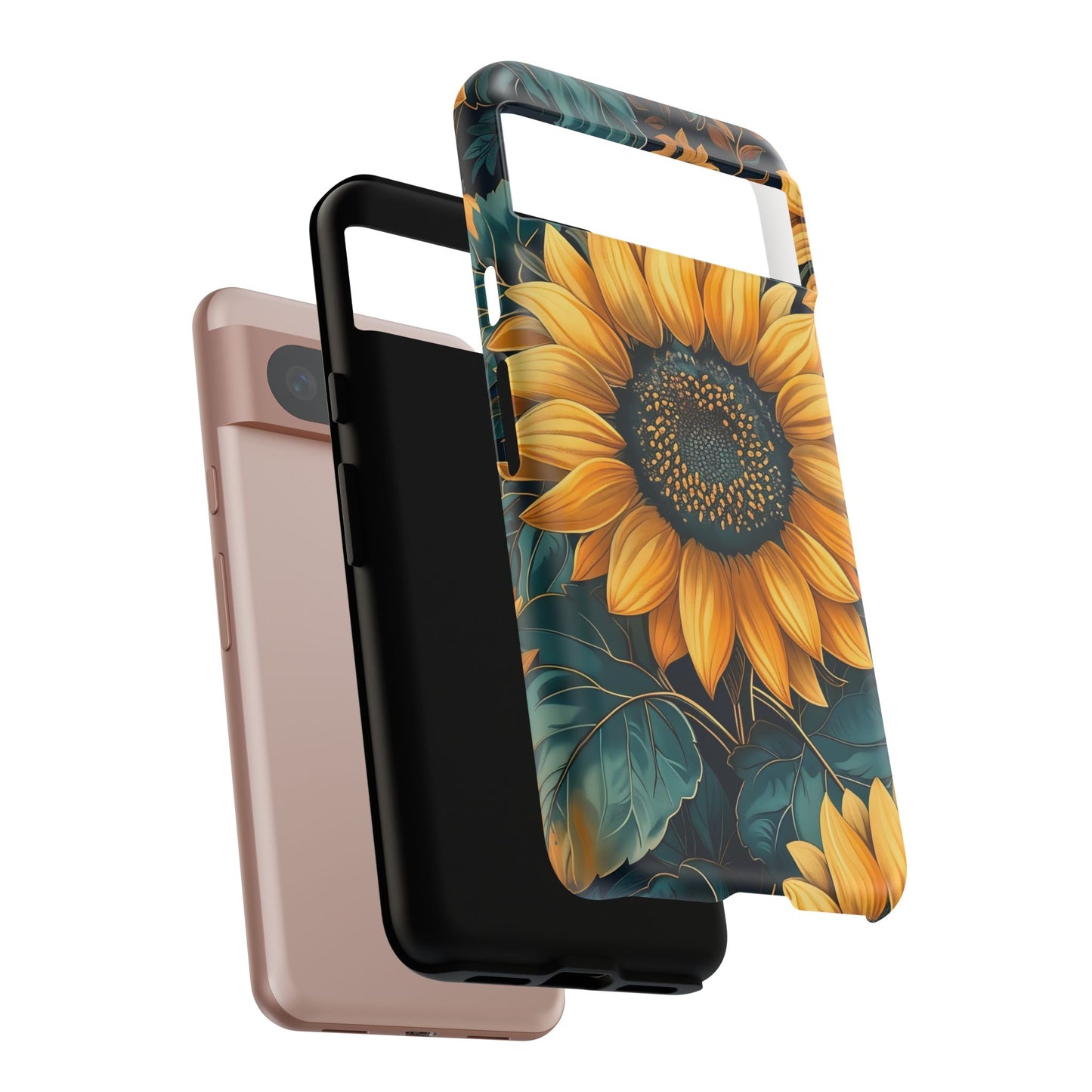 Sunflower Phone Case - Bright Floral Design, Stylish Tough Cover for Sunflower Lovers, Gift for Plant Enthusiasts, Mom Gift, Nature Lovers