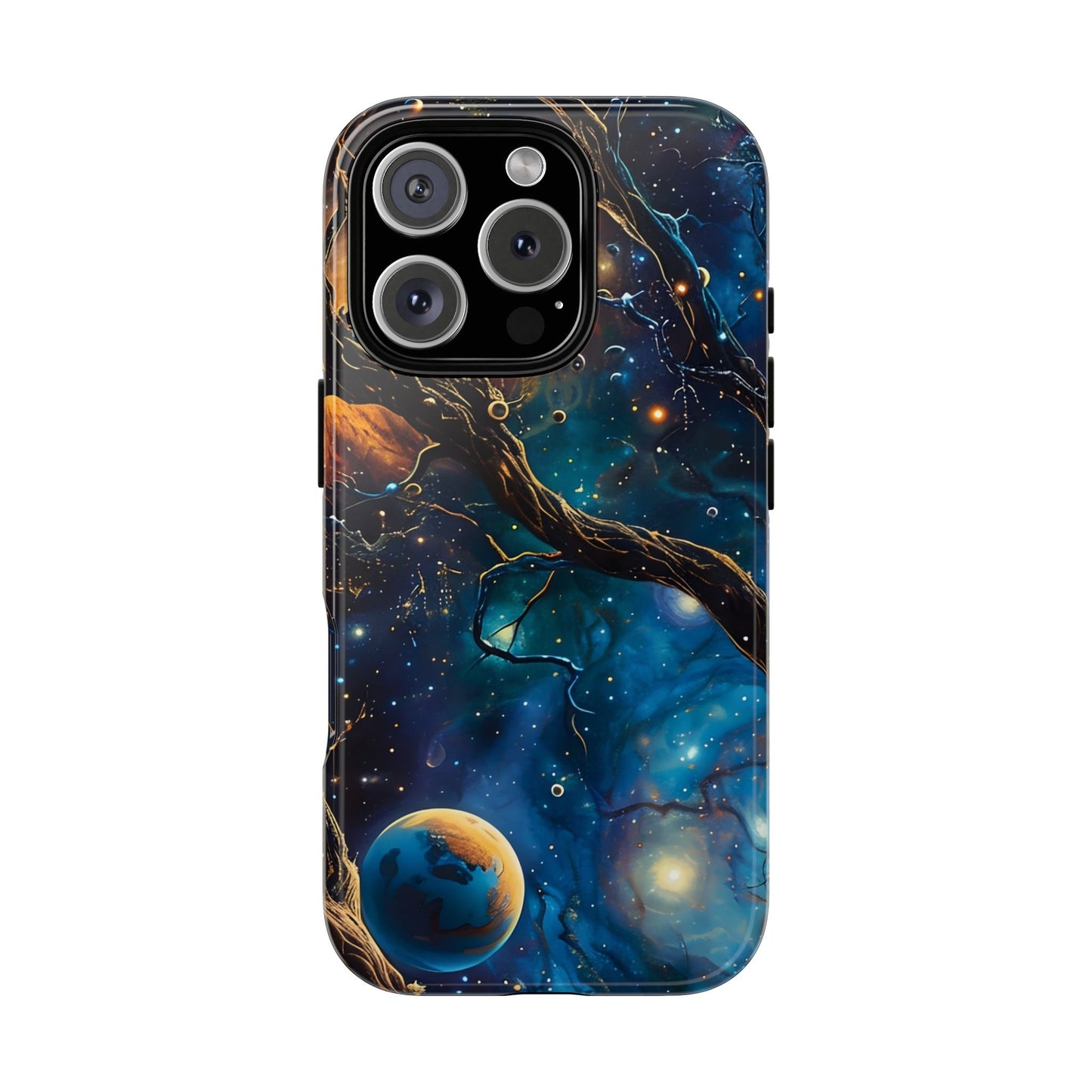 Galaxy Phone Case, Tough Cases with Cosmic Design, Unique Gift for Astronomers, Sci-Fi Fans, Starry Night, Outer Space
