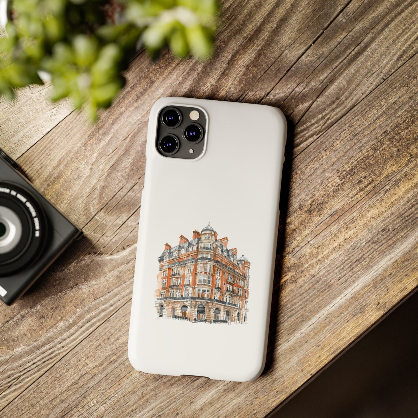 Chic Architectural Slim Phone Cases, Stylish Phone Covers, Unique Cityscape Cases, Gift for Urban Lovers, Trendy Smartphone Accessories