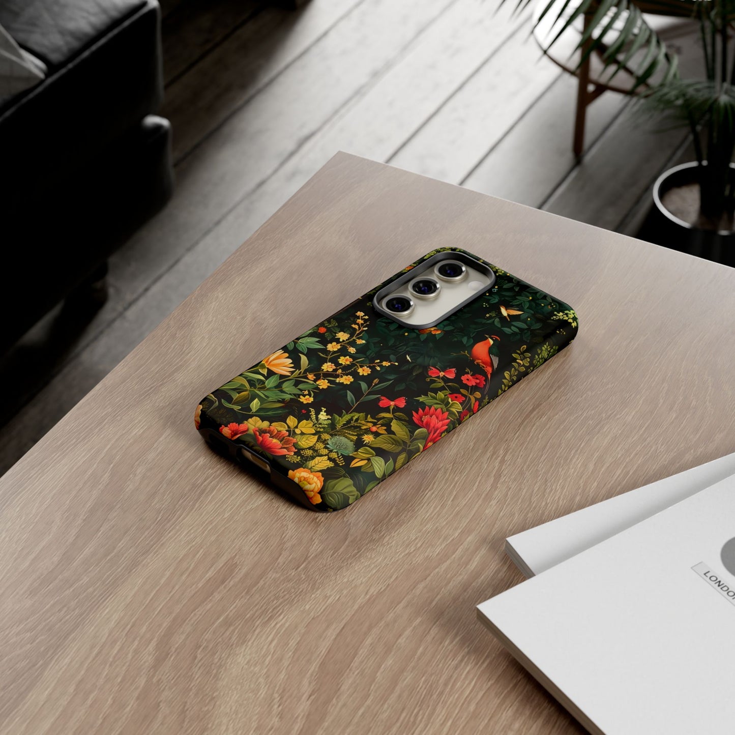 Floral Tough Phone Case, Nature-Inspired Design, Ideal for Garden Lovers, Gift for Birthdays, Christmas, Eco-Friendly Accessory