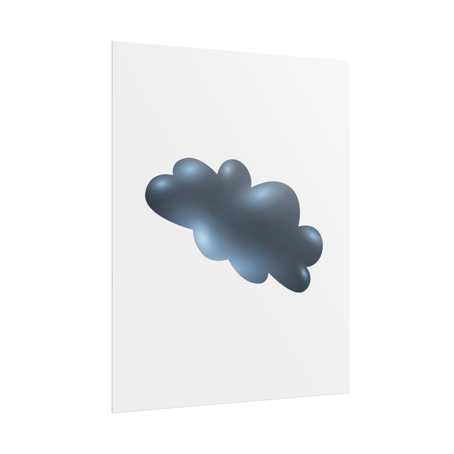 Cloud Art Print, Modern Decor, Minimalist Wall Art, Home Office Decor, Unique Gift, Aesthetic Poster
