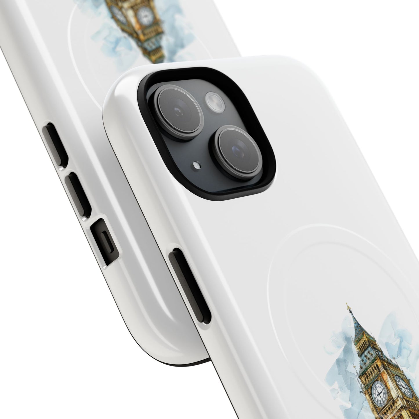 Stylish Tough Magnetic Phone Case, Protective Cell Phone Cover, London Big Ben Design, Gift for Travelers, Trendy Tech Accessories