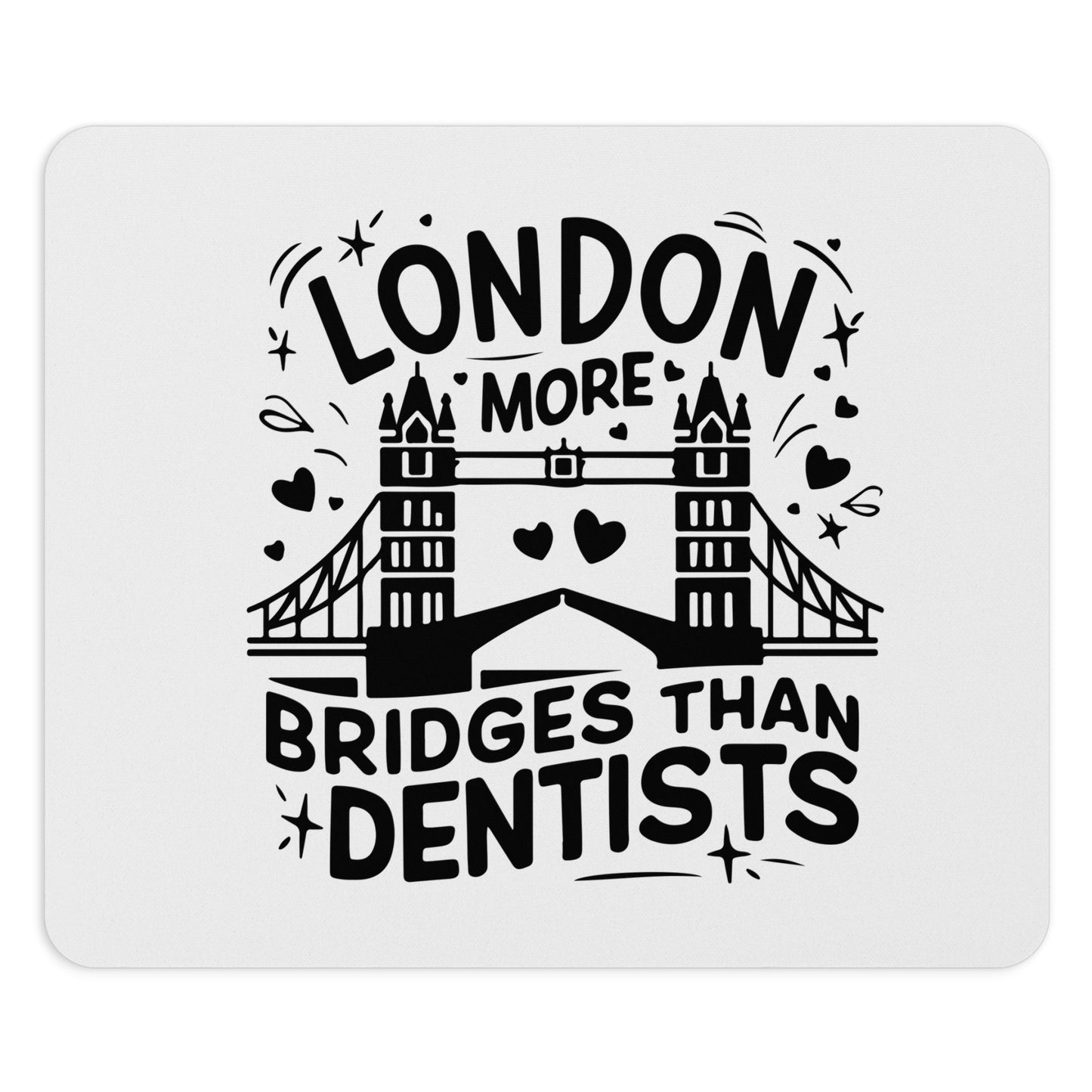 London-Inspired Mouse Pad, Quirky Office Decor, Gift for London Lovers, Fun Workstation Accessory, Travel Enthusiast Gift