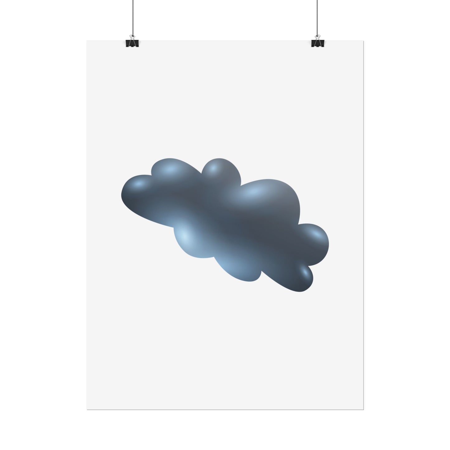 Cloud Art Print, Modern Decor, Minimalist Wall Art, Home Office Decor, Unique Gift, Aesthetic Poster