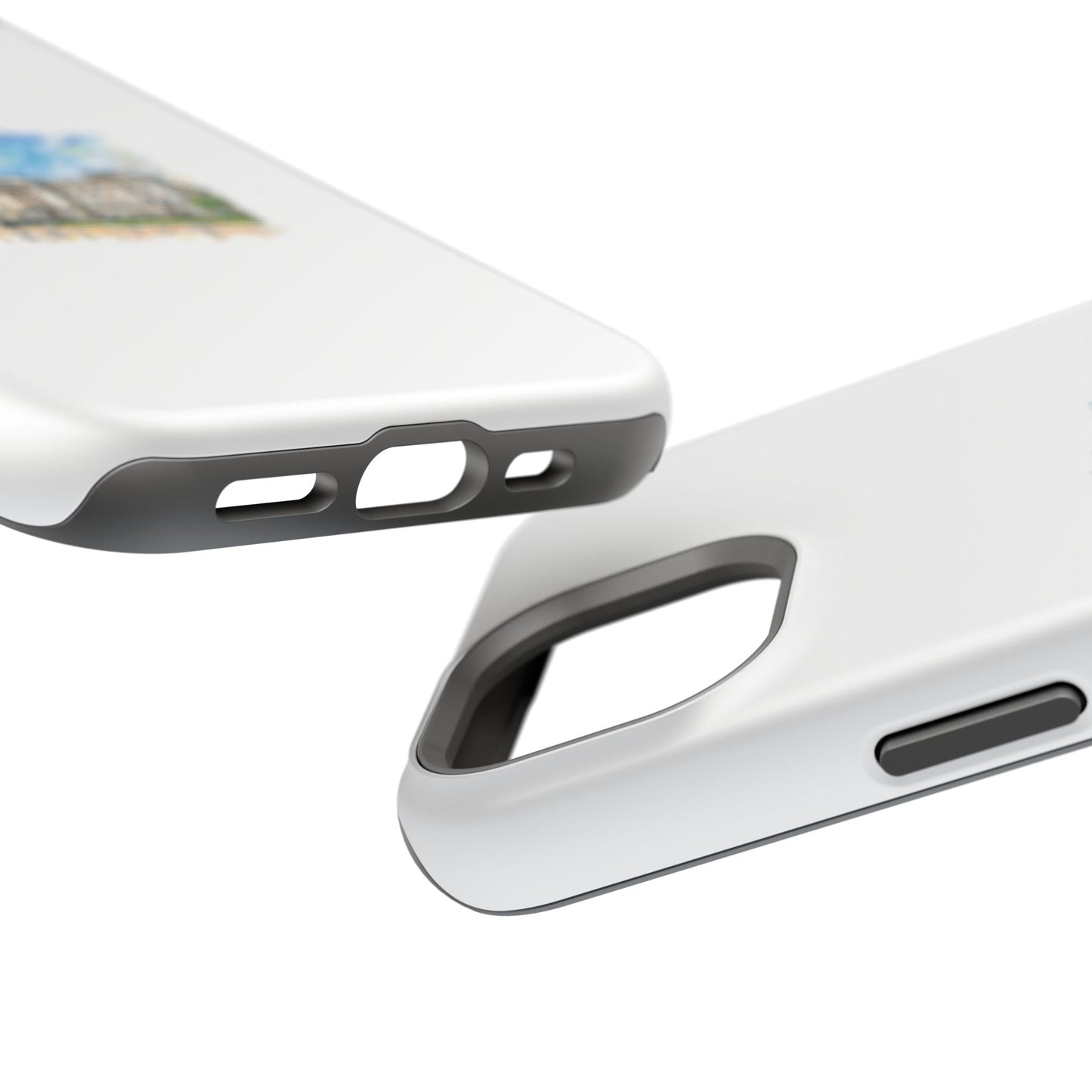 Artistic Magnetic Phone Case, Custom Tough Case, Unique Phone Cover, Gift for Travelers, Landscape Design, Protective Case