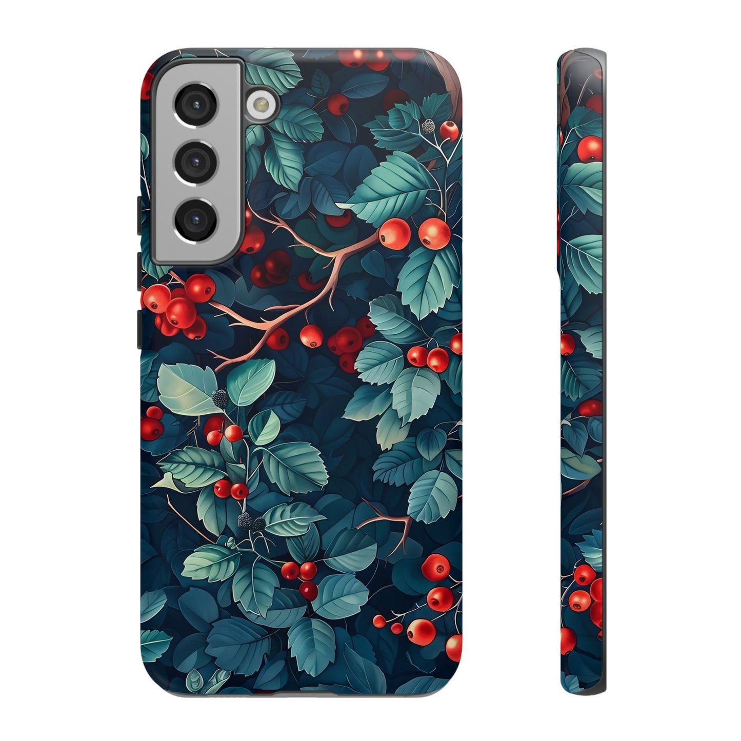 Berry Blossom Phone Case - Nature Lover's Gift, Floral Design, Cute Accessory for Spring, Unique Tech Cover, Perfect for Holidays