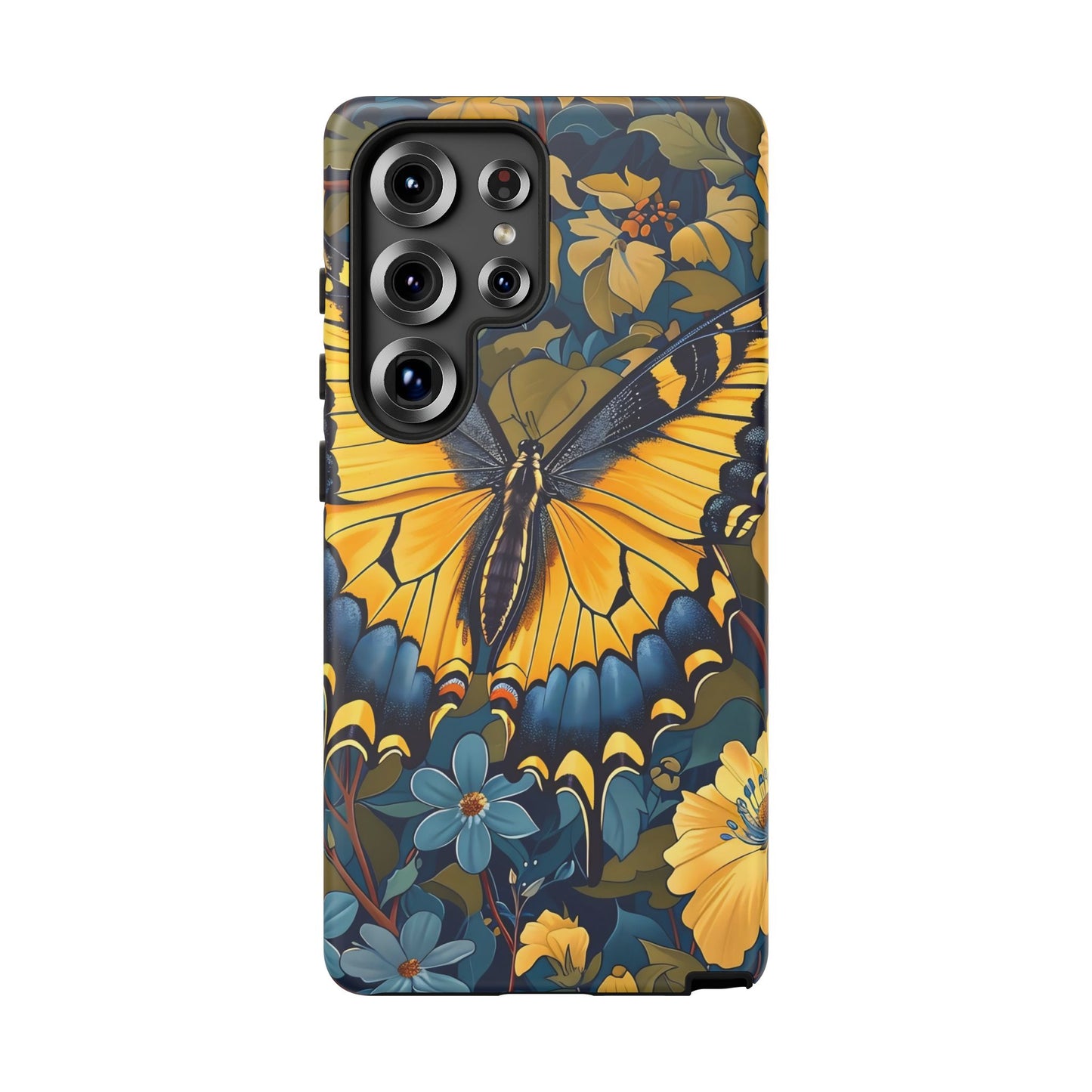 Colorful Butterfly Phone Case, Floral Design, Tough Cases, Protective Cover, Gifts for Nature Lovers, Birthday Present