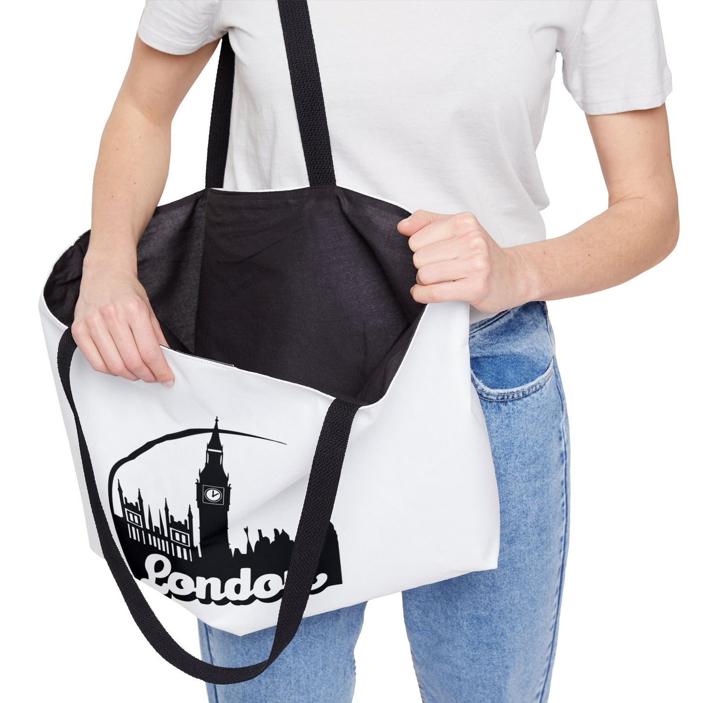 London City Weekender Tote Bag, Travel Bag, Beach Tote, Vacation Bag, Shopping Tote, Gift for Travelers, UK Souvenir Bag