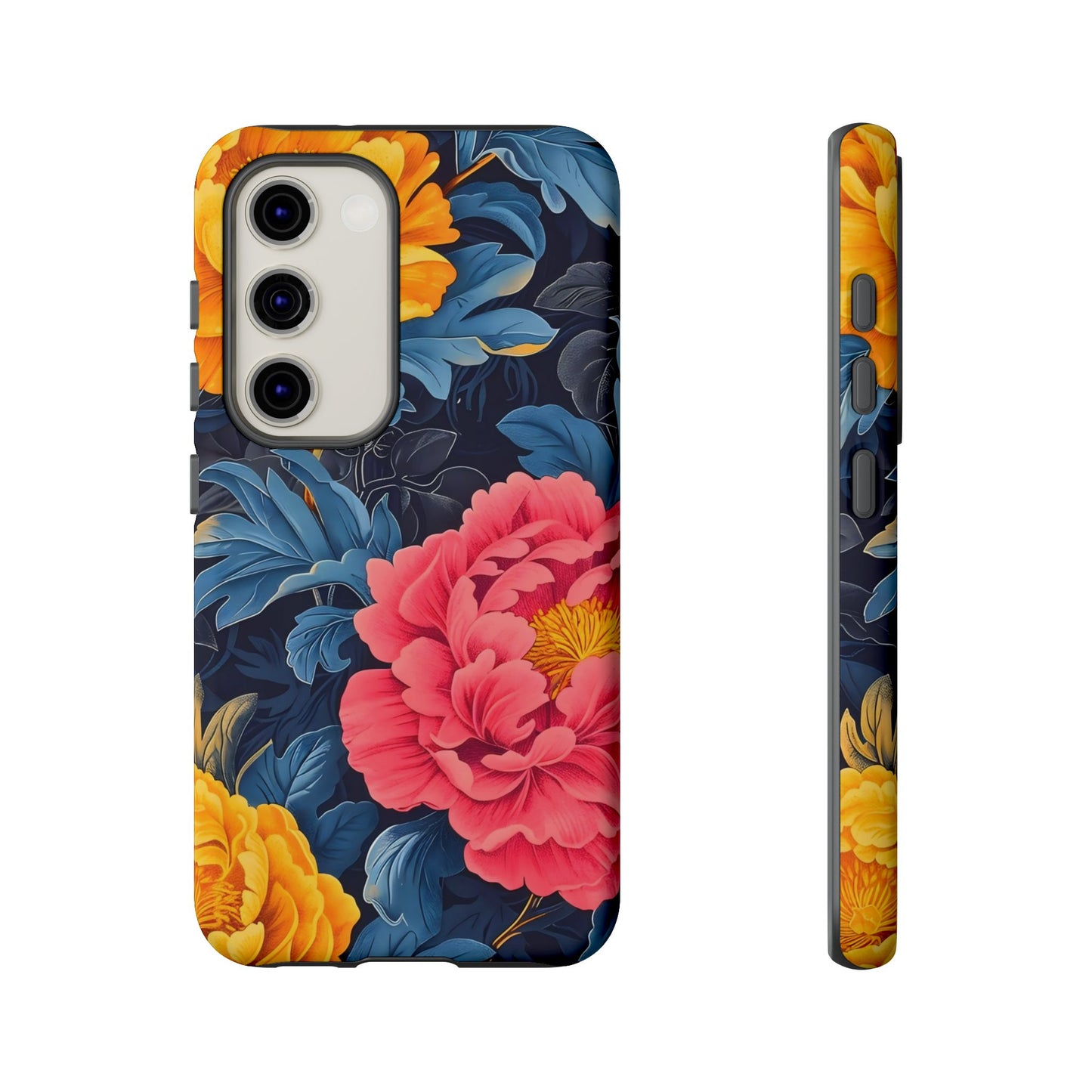 Floral Phone Case, Tough Cases, Stylish Mobile Cover, Gifts for Her, Phone Accessories, Unique Flower Design