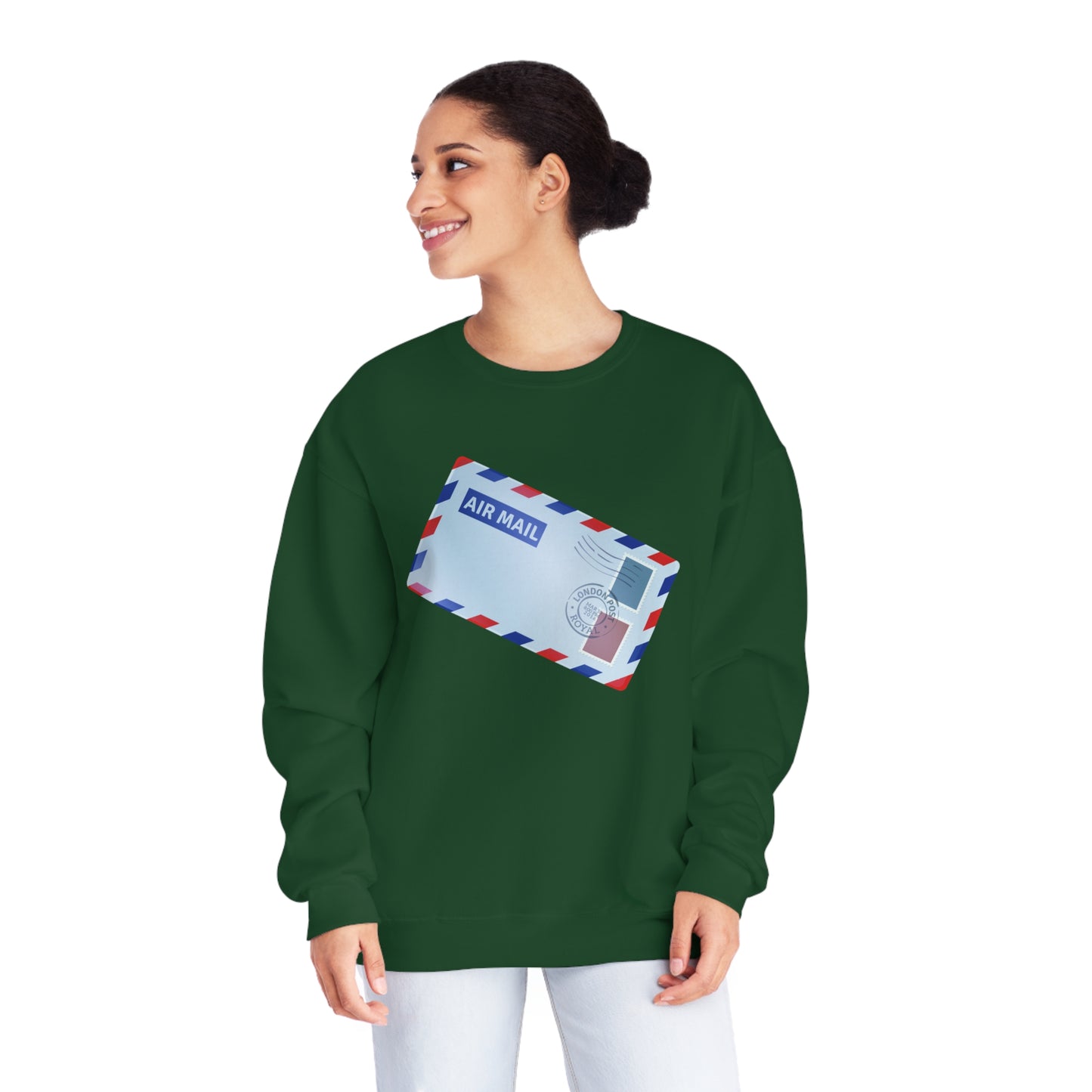 Unisex NuBlend® Crewneck Sweatshirt - Vintage British Air Mail - Classic Postal Design