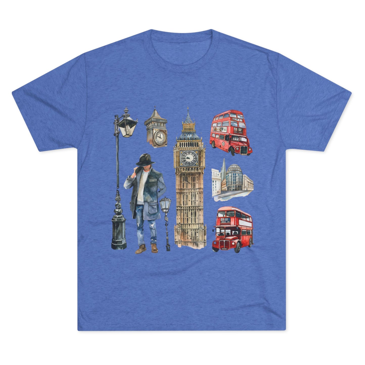Vintage England Iconic Unisex Tri-Blend Crew Tee