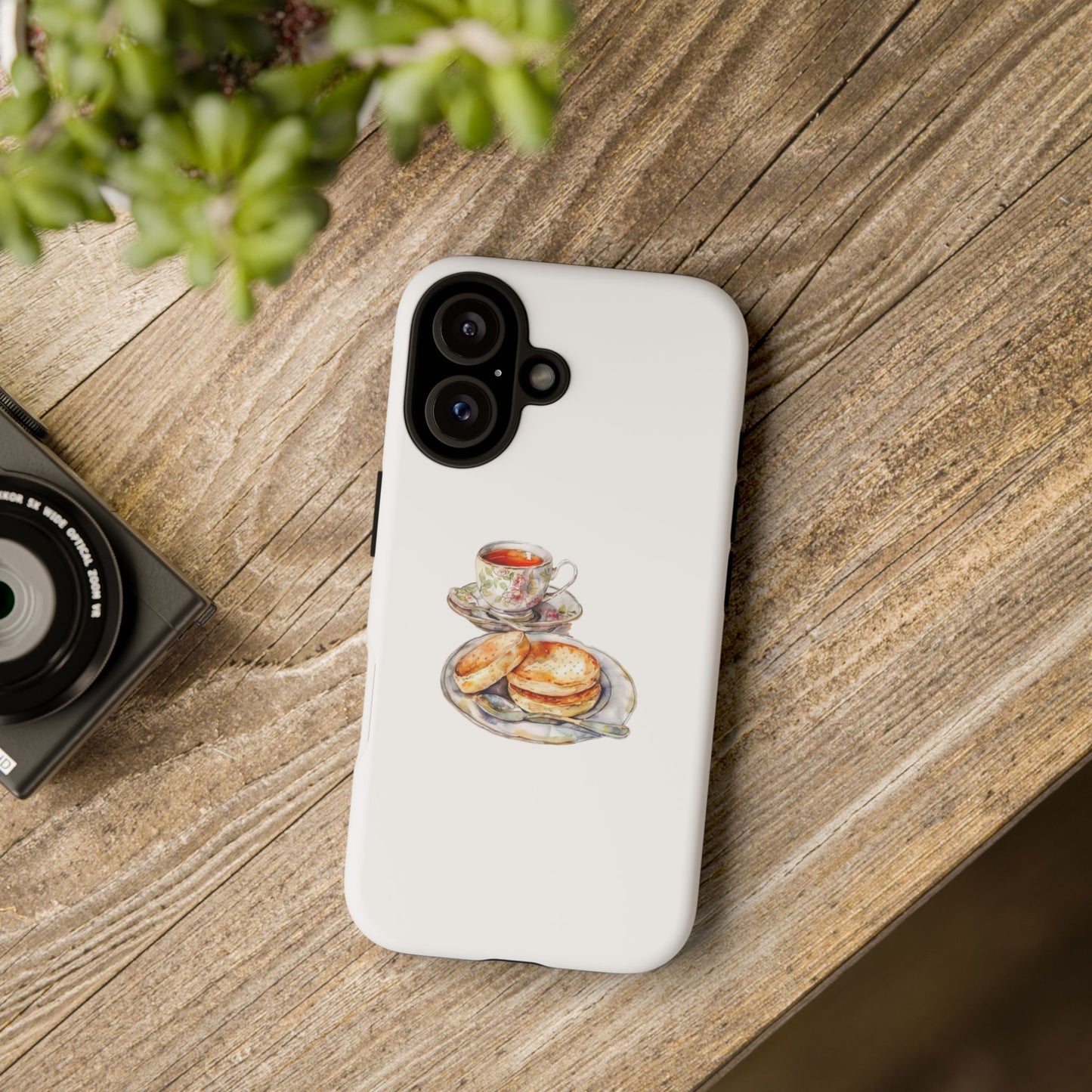 Elegant Tea & Cookies Phone Case - Tough Cases for Tea Lovers