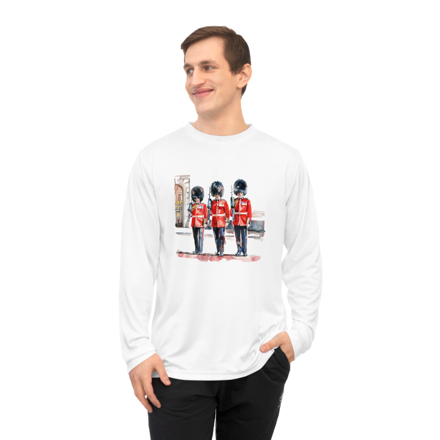 Unisex Performance Long Sleeve Shirt - Timeless Duty - The British Royal Guard