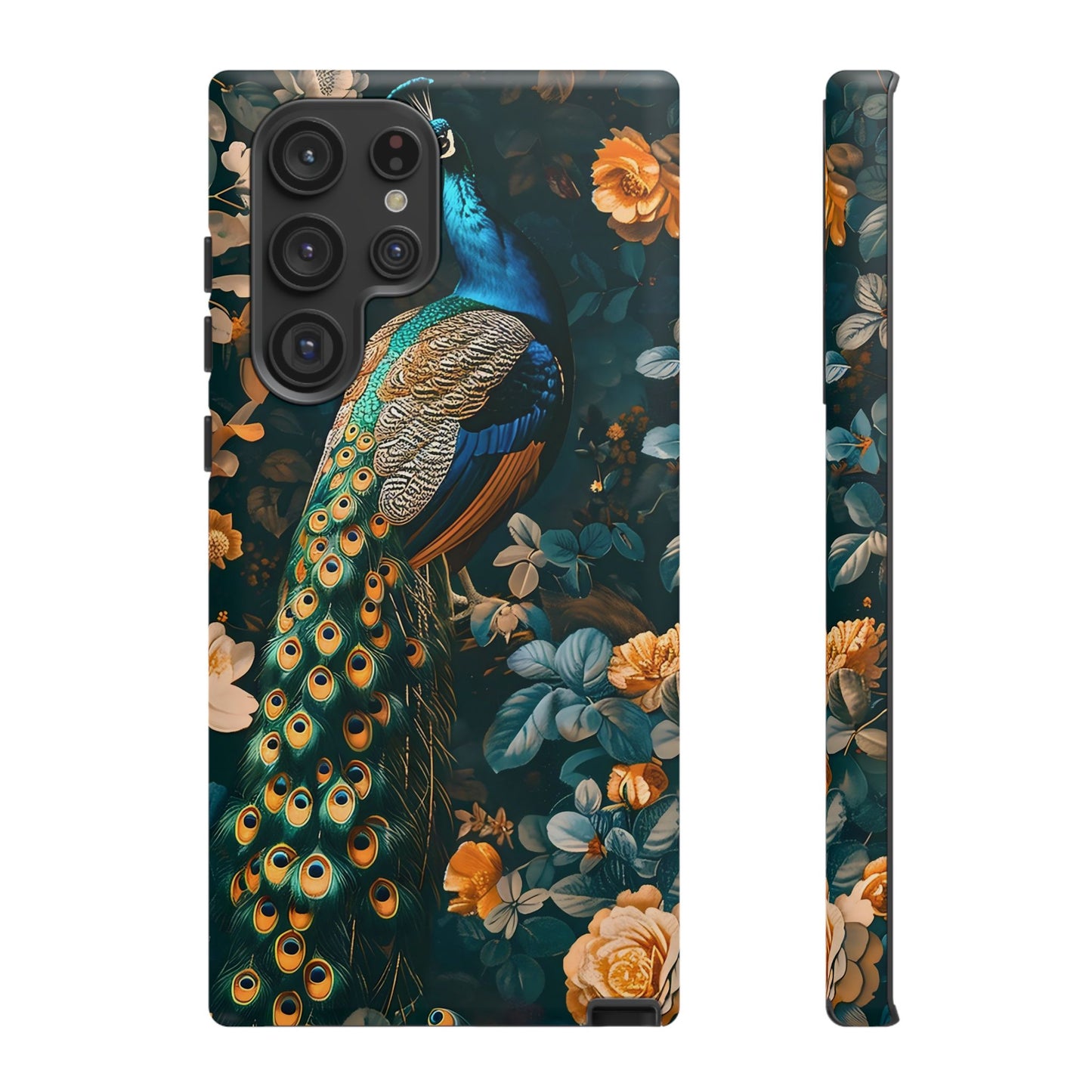 Peacock Phone Case - Elegant Floral Design, Tough Case for Protection, Unique Gift for Nature Lovers, Stylish Accessory, Eco-Friendly