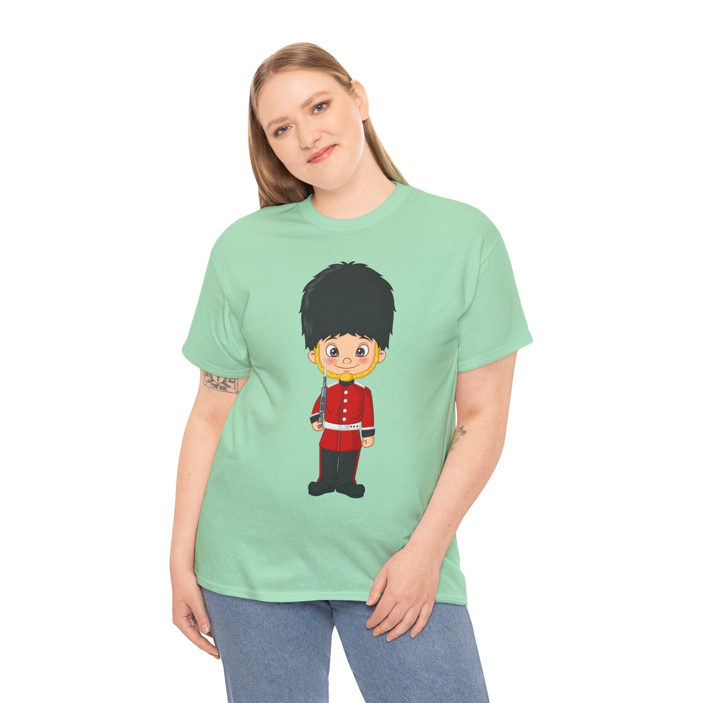 Unisex Heavy Cotton Tee - Bodmin’s Brave - The Iconic Red Jacket