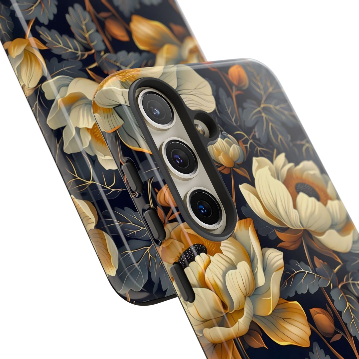 Floral Phone Case - Tough Cases, Stylish Mobile Cover, Flower Design, Holiday Gift, Trendy Accessory, Eco-Friendly Case