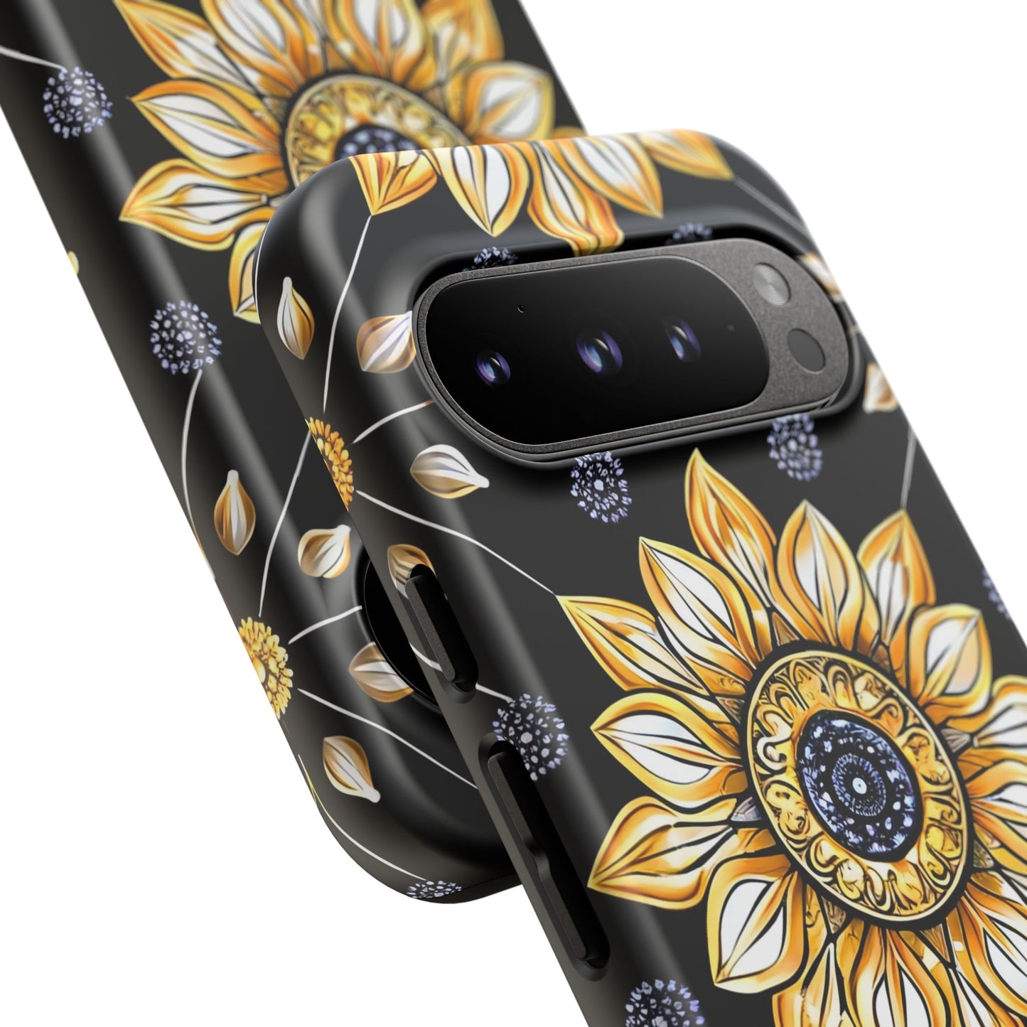 Floral Phone Case with Mandala Design, Tough Cases for iPhone & Samsung, Boho Style, Gift for Her, Unique Accessories