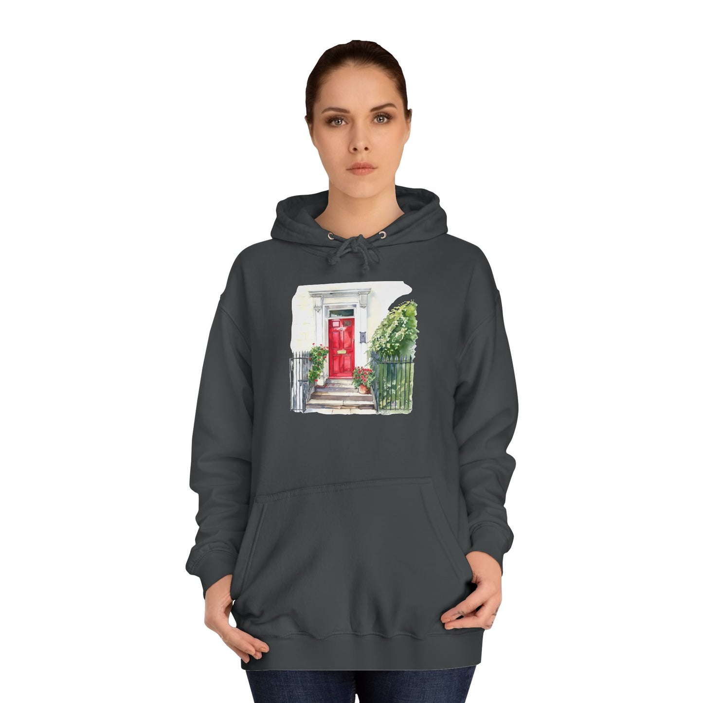 Unisex College Hoodie - Embracing Classic British Charm and Style