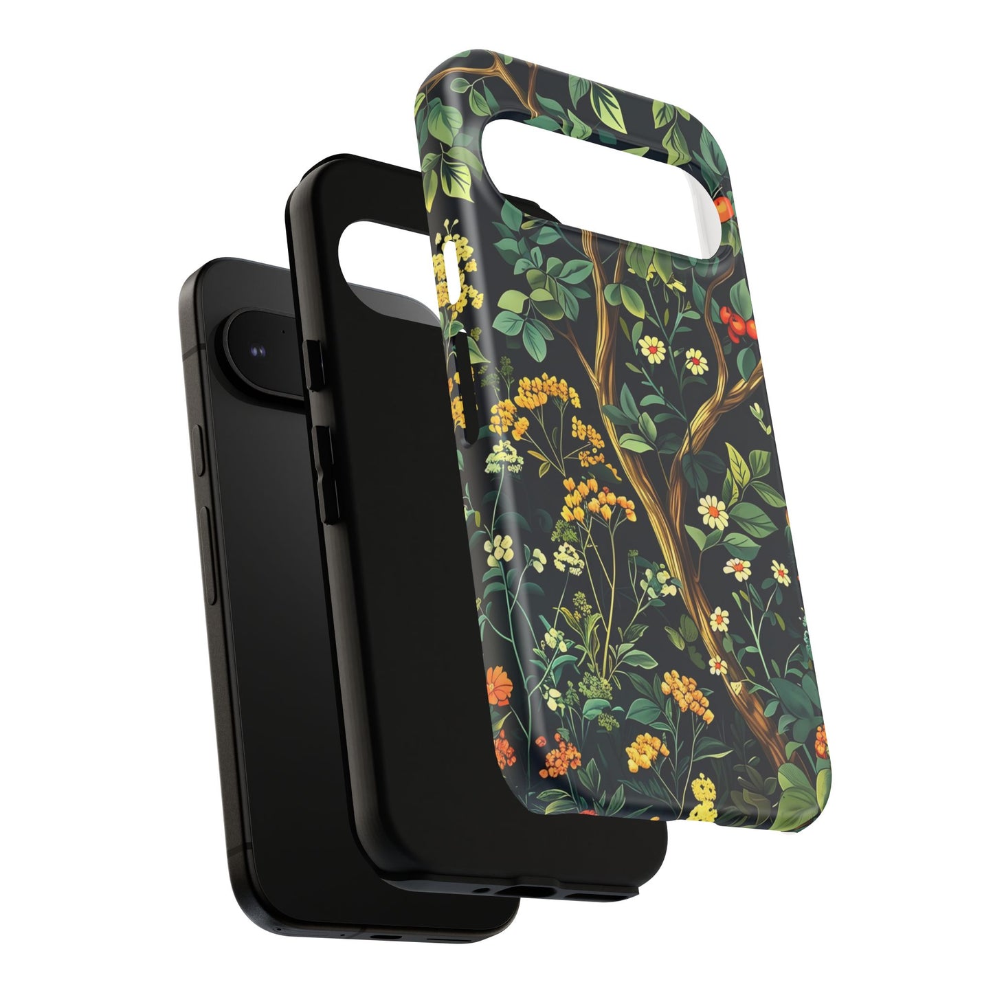 Floral iPhone Case, Nature Inspired Tough Case, Botanical Phone Cover, Eco-Friendly Gift, Unique Floral Design