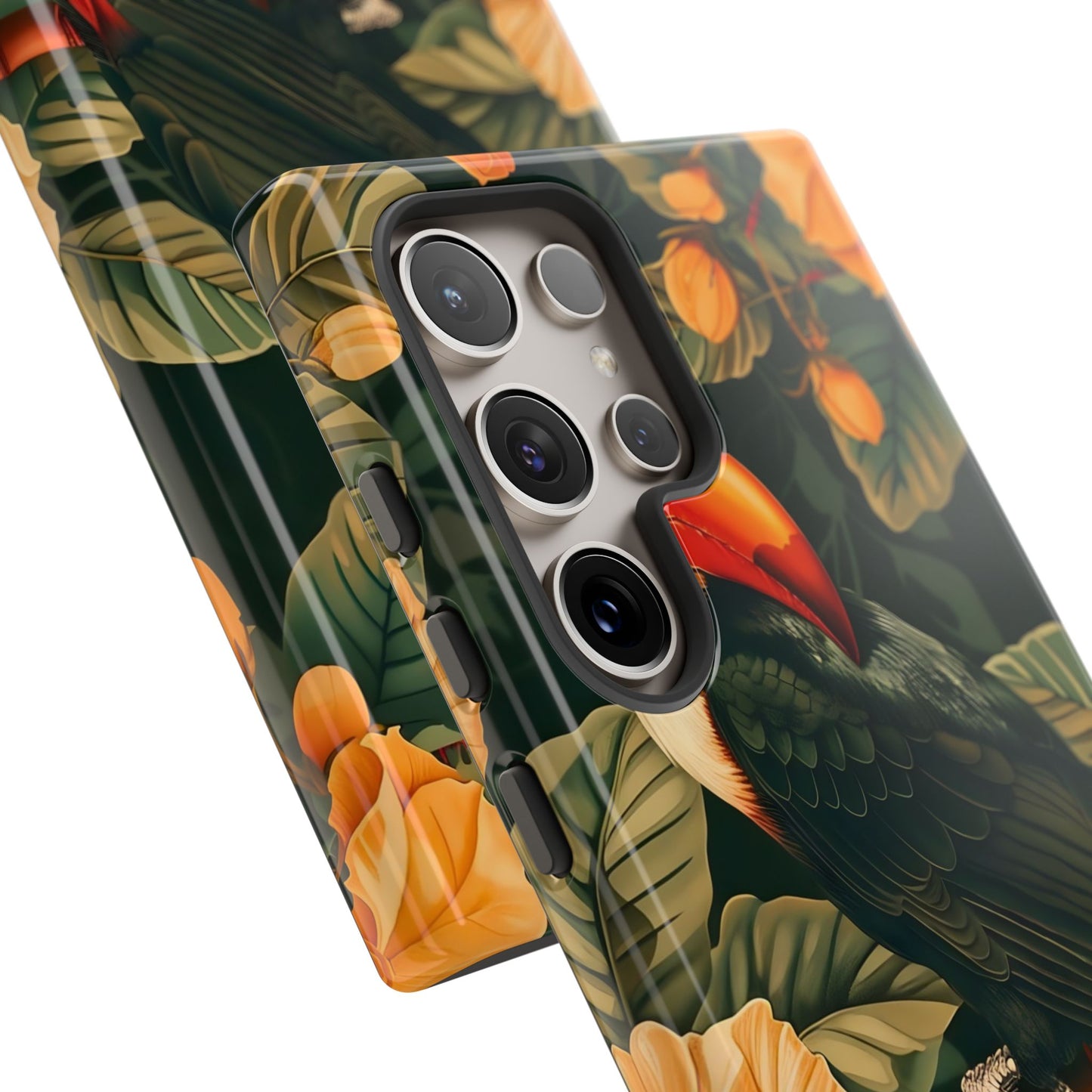 Tropical Toucan Phone Case, Exotic Bird Cover, Nature Lover Gift, Eco-Friendly Design, Customizable Tech Accessory