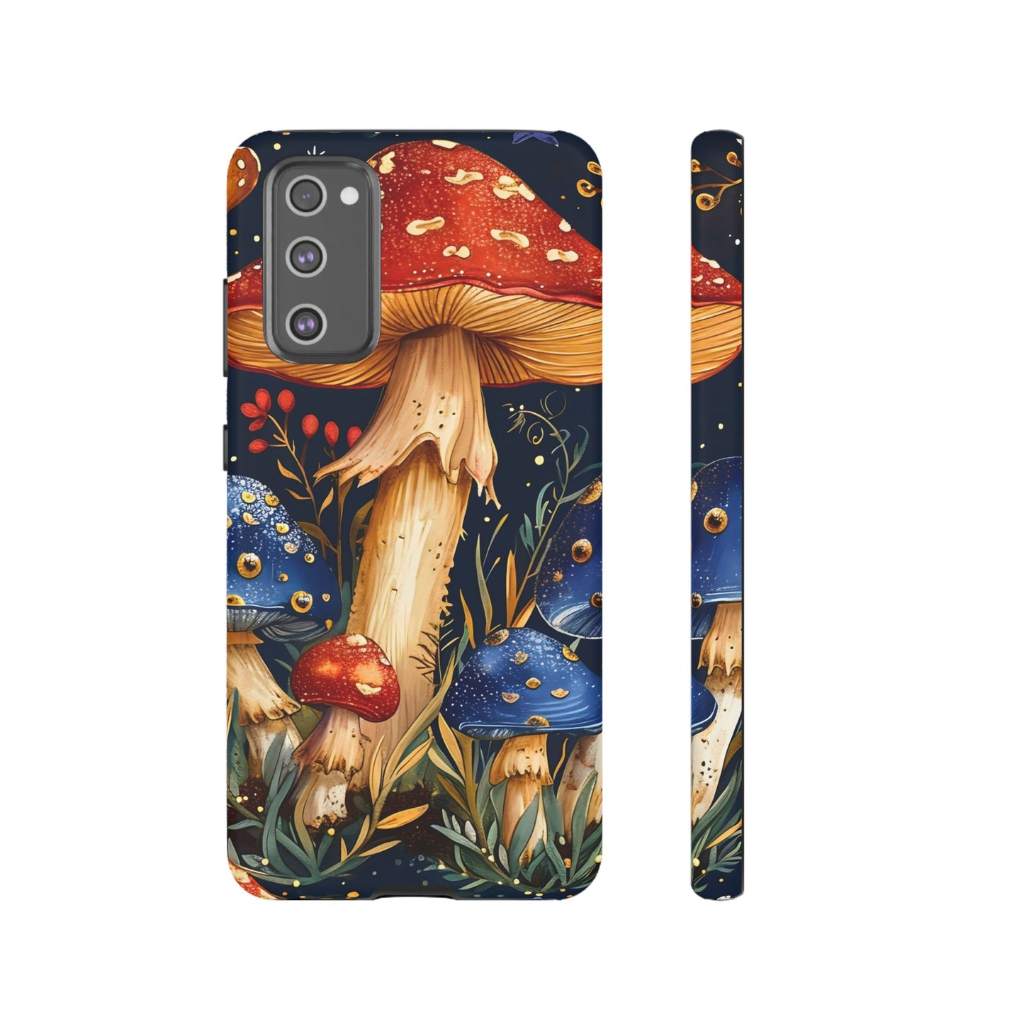 Colorful Mushroom Phone Case, Tough Cases with Nature Design, Gift for Nature Lovers, Artistic Phone Protector, Gift for Her