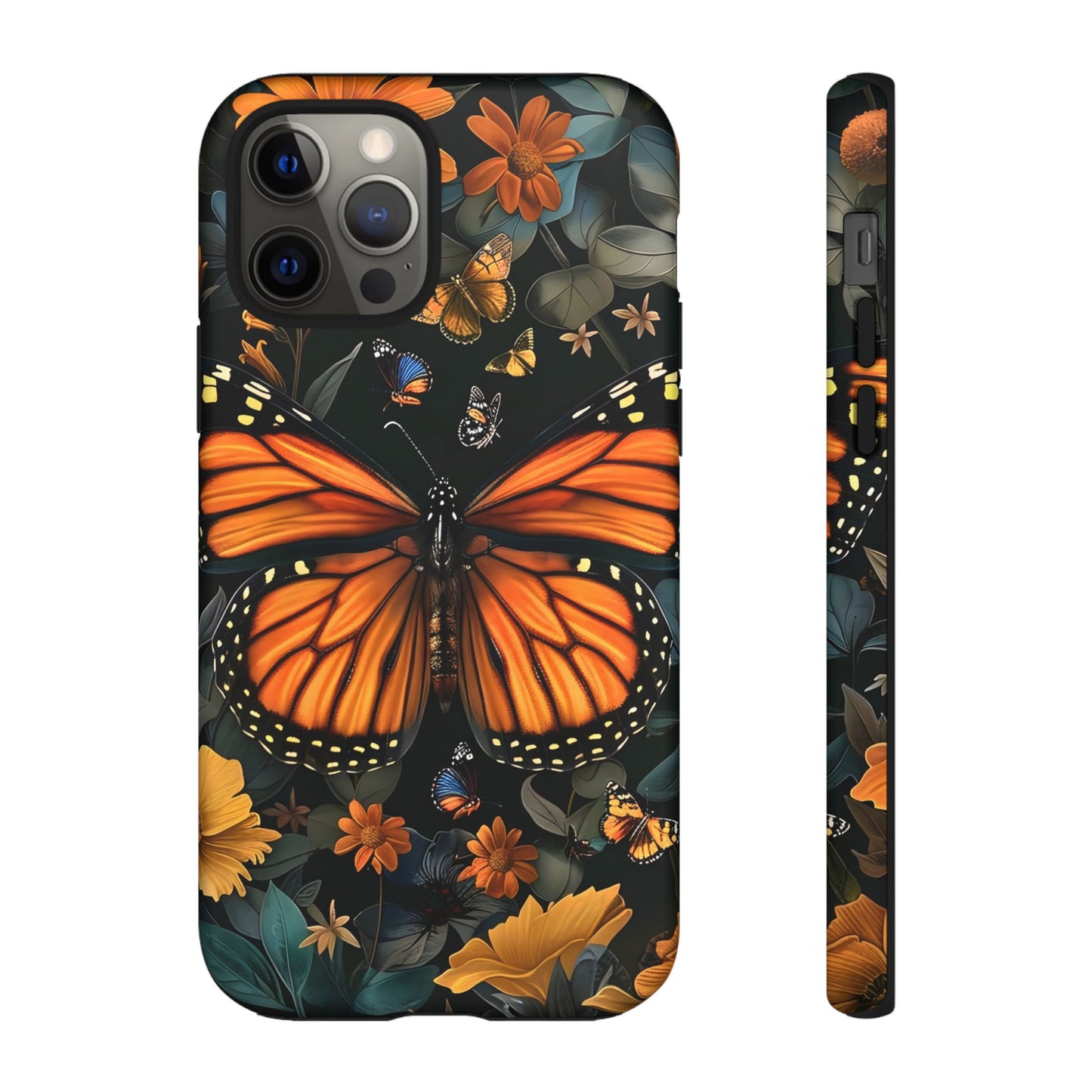 Monarch Butterfly Phone Case, Tough Cases, Nature Lover Gift, Floral Mobile Cover, Eco-Friendly Phone Accessory, Butterfly Design
