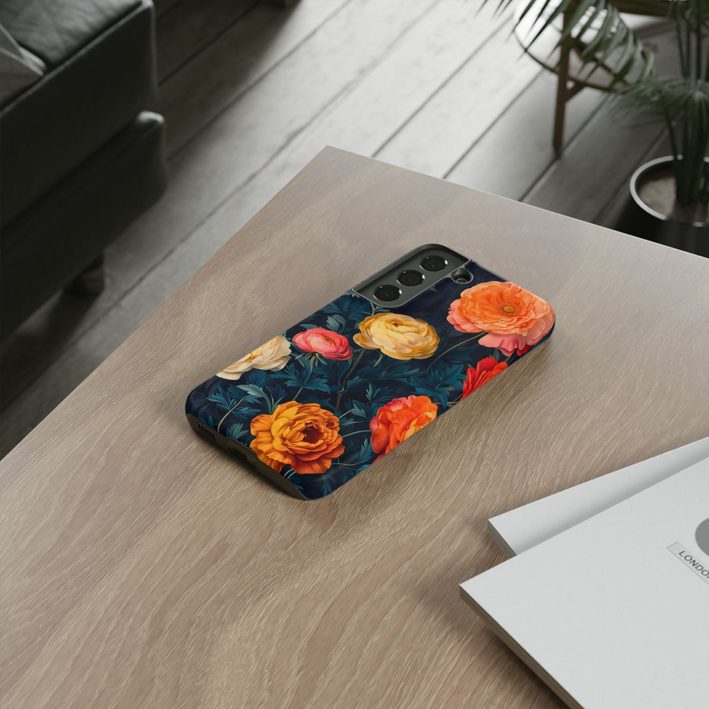 Floral Phone Case - Tough Cases, Stylish Protection, Gift for Flower Lovers, Customizable Cover, Floral Design Mobile Accessory