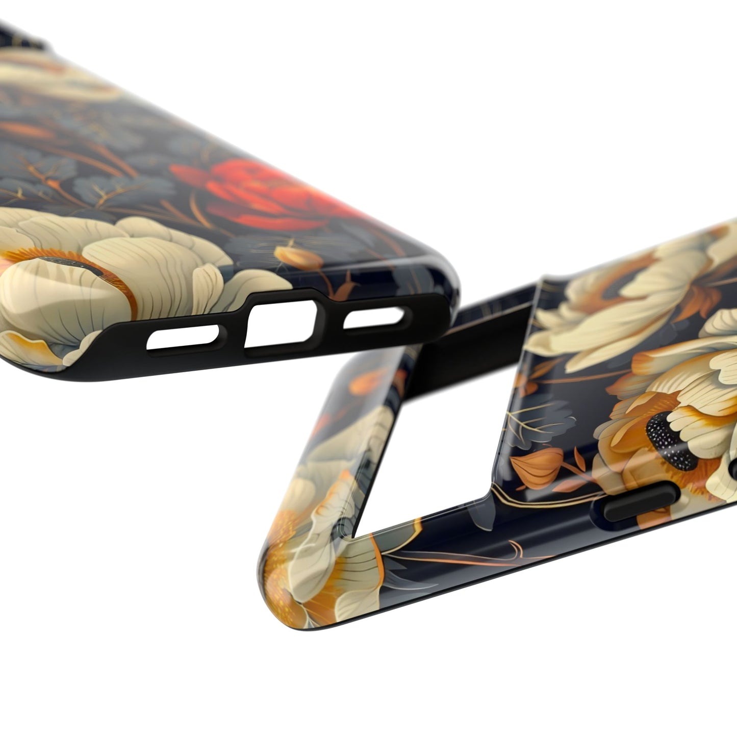 Floral Phone Case - Tough Cases, Stylish Mobile Cover, Flower Design, Holiday Gift, Trendy Accessory, Eco-Friendly Case