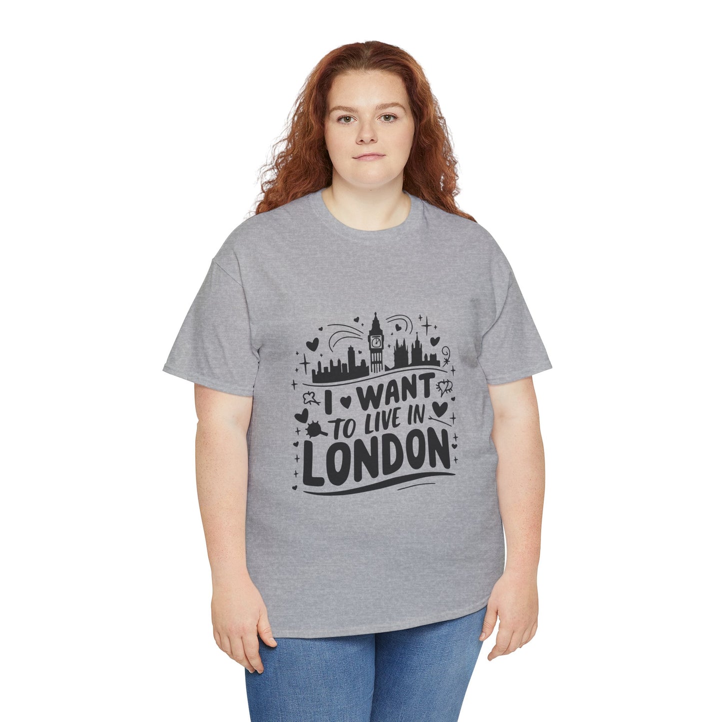 Unisex Heavy Cotton Tee - I want to live in London
