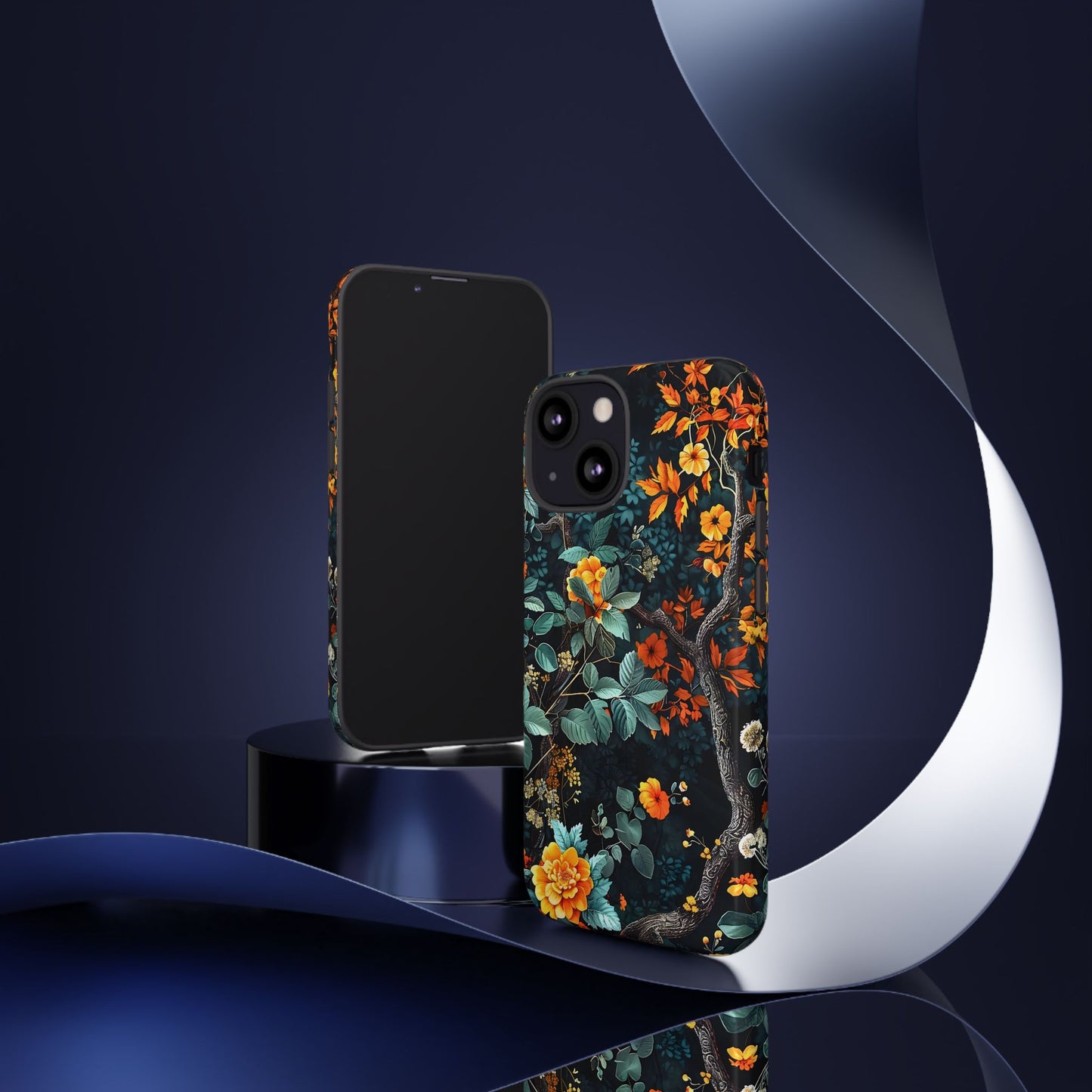 Floral Phone Case | Tough Cases, Protective Cover, Gift for Her, Autumn Vibes, Floral Phone Accessory, Unique Design