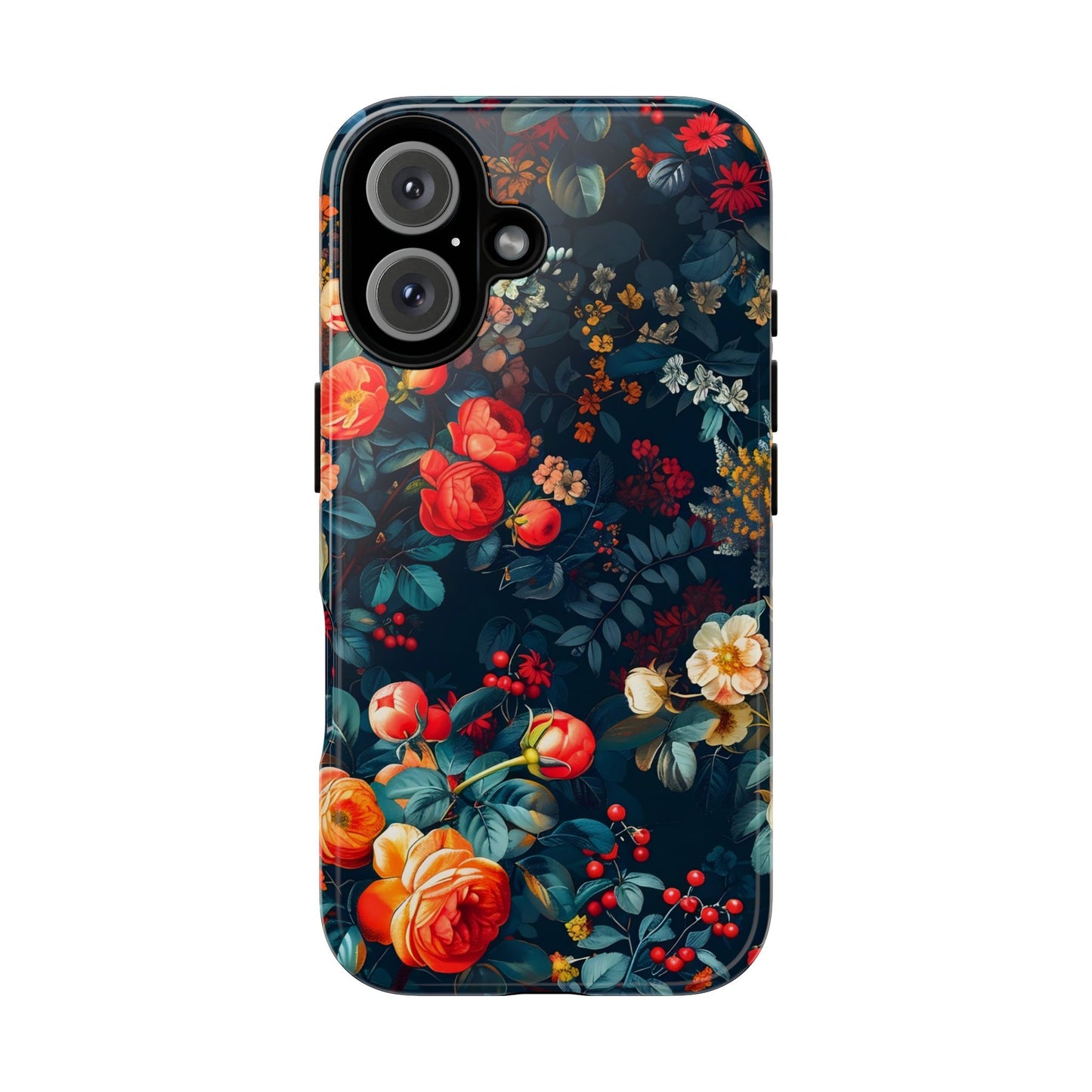 Floral Phone Case - Tough Cases, iPhone Protection, Elegant Floral Design, Gift for Her, Stylish Tech Accessory