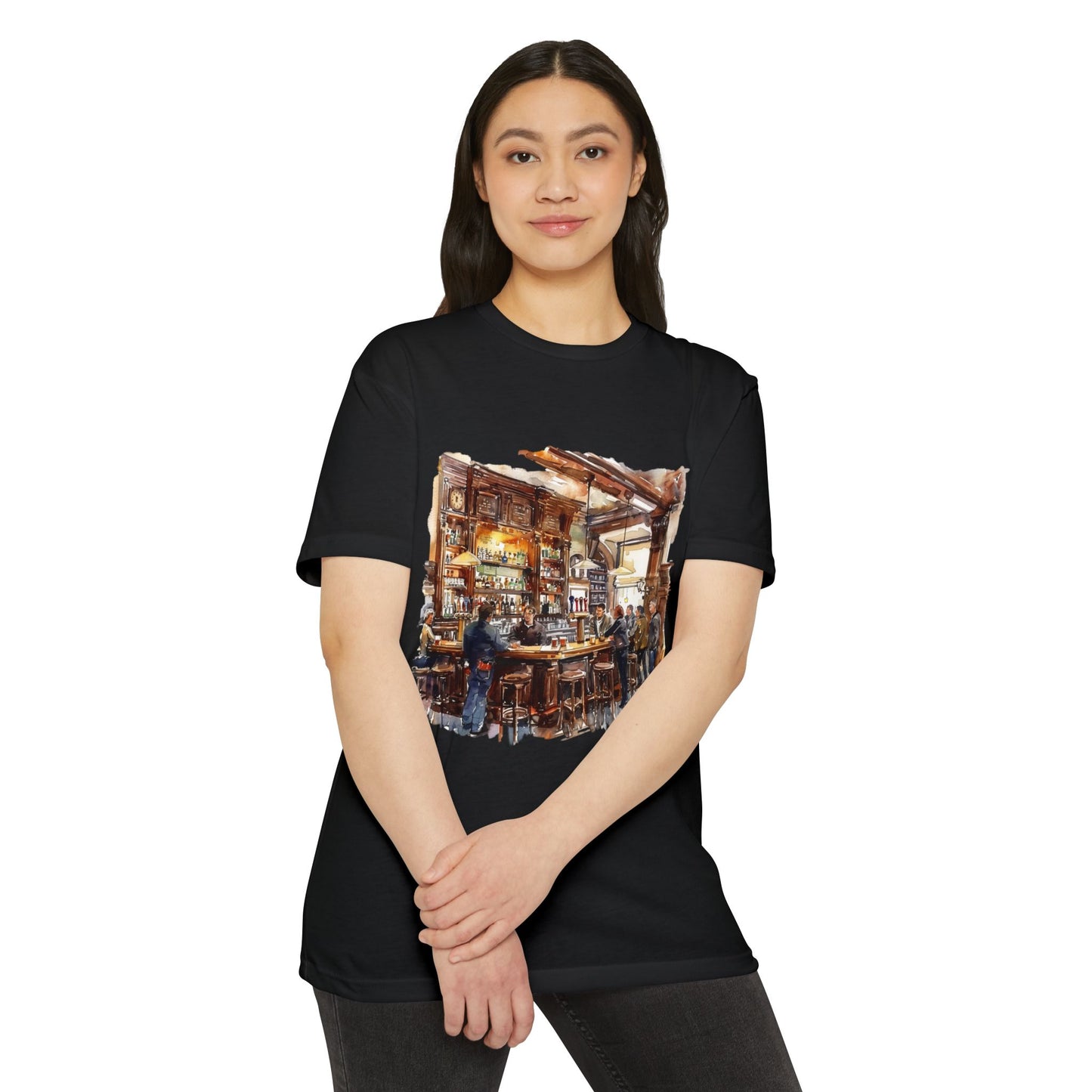 Unisex CVC Jersey T-shirt - Cheers to Tradition - The Classic British Pub